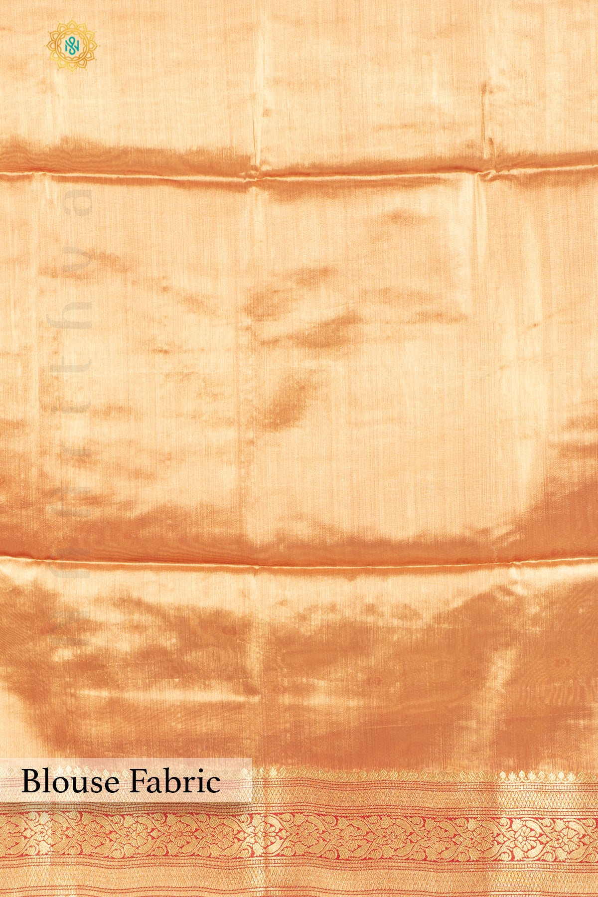 ROSE GOLD TISSUE SILK IN BROCADE WEAVES ALLOVER THE BODY WITH ZARI WOVEN PALLU & TISSUE BLOUSE