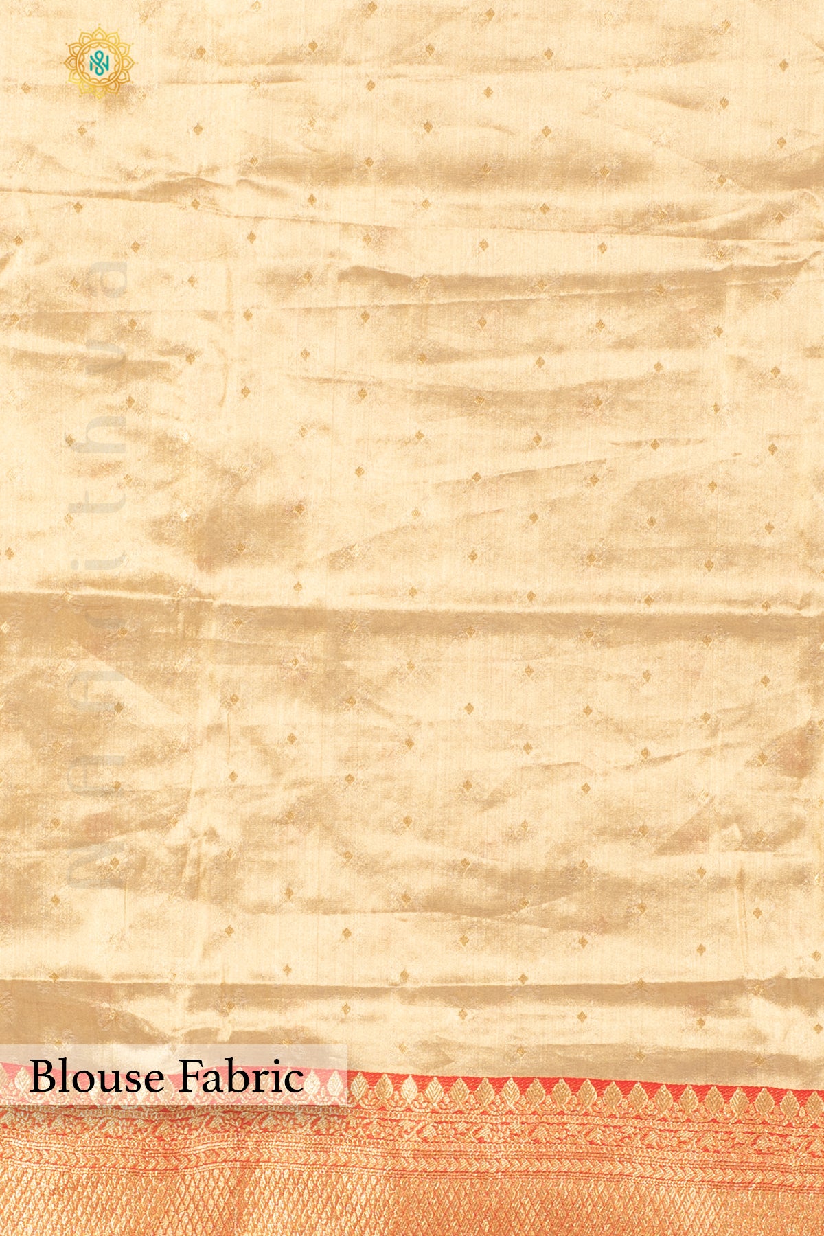 GOLD TISSUE SILK IN MEENA BUTTAS ALLOVER THE BODY WITH ZARI WOVEN PALLU & TISSUE BLOUSE