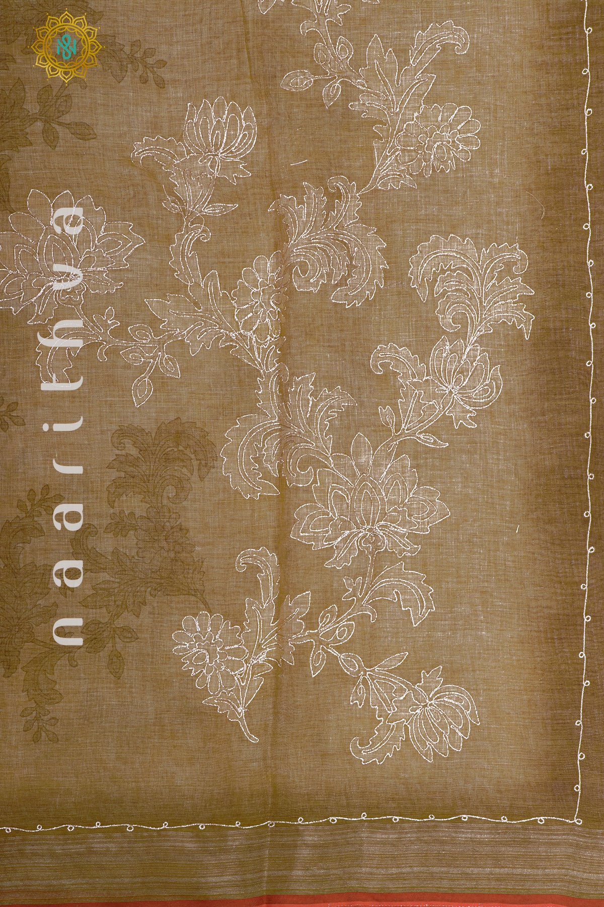 MUSTARD - KALAMKARI LINEN TISSUE