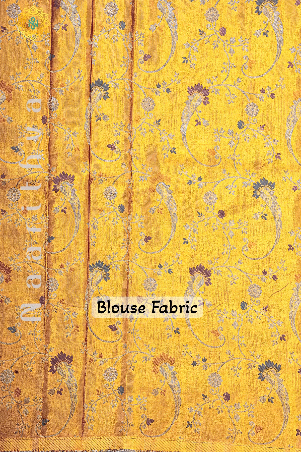 WINE WITH YELLOW - SEMI CREPE SILK