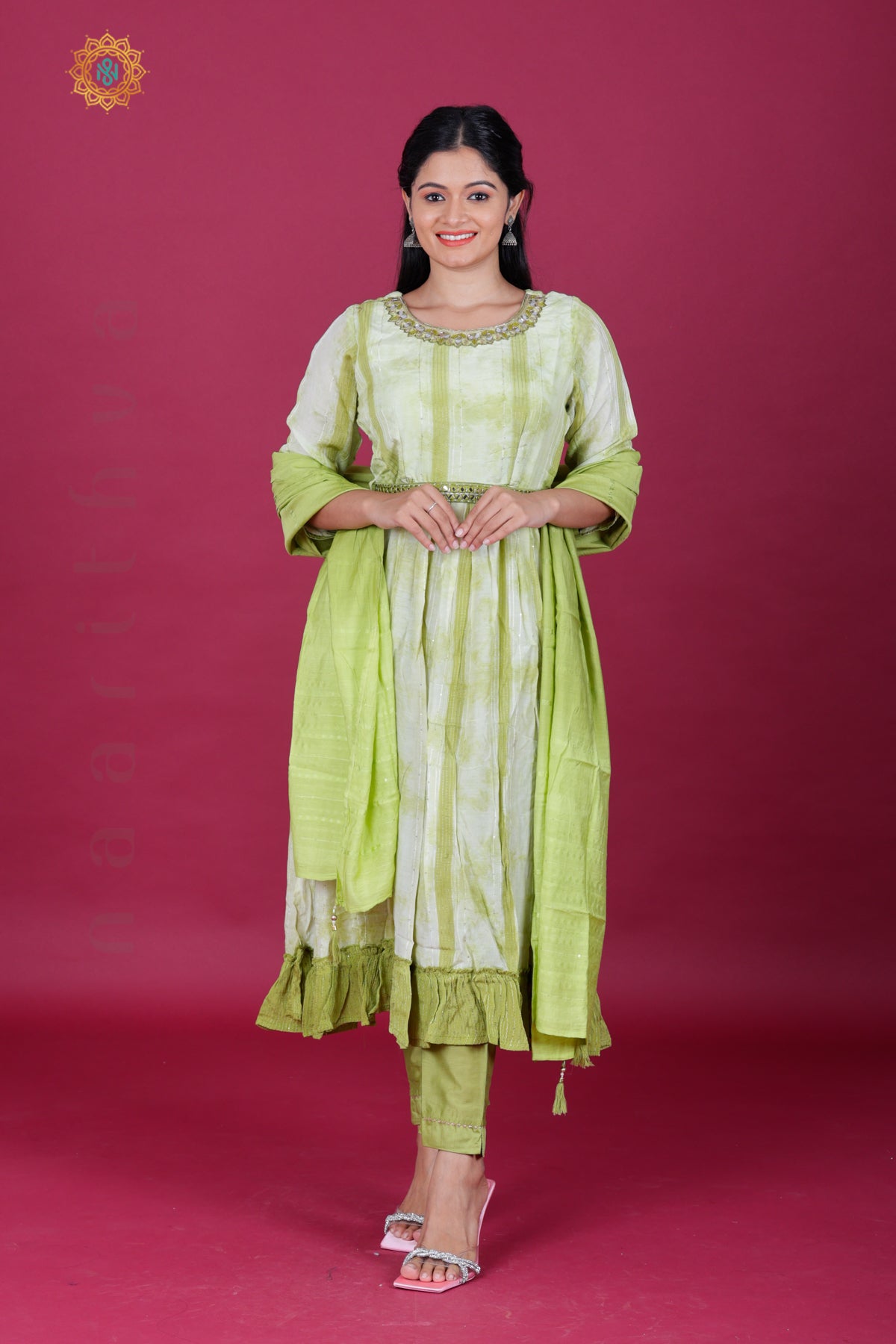 GREEN - PARTY WEAR SALWAR SUIT