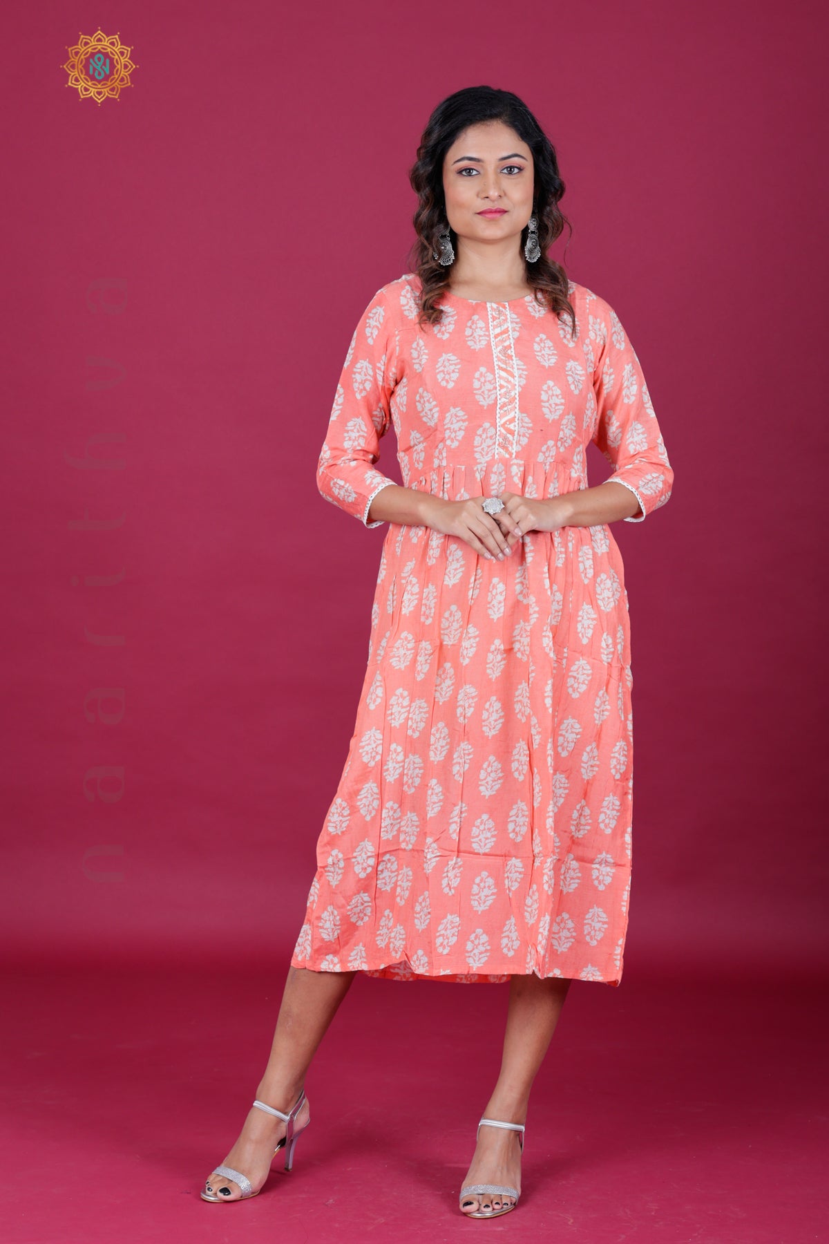 Peach - CASUAL WEAR ONE PIECE KURTI