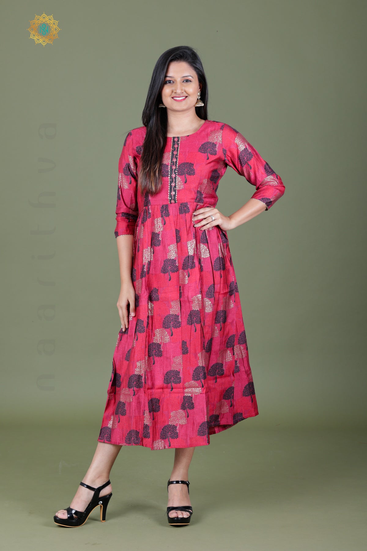 DARK PINK - CASUAL WEAR ONE PIECE KURTI
