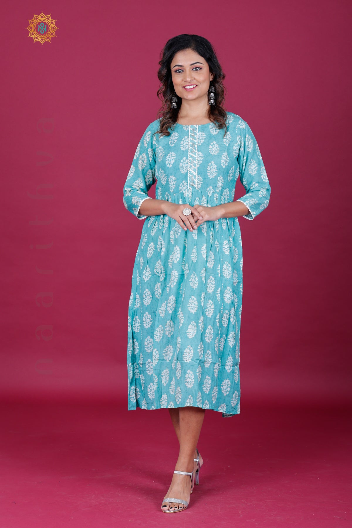 SEA GREEN - CASUAL WEAR ONE PIECE KURTI