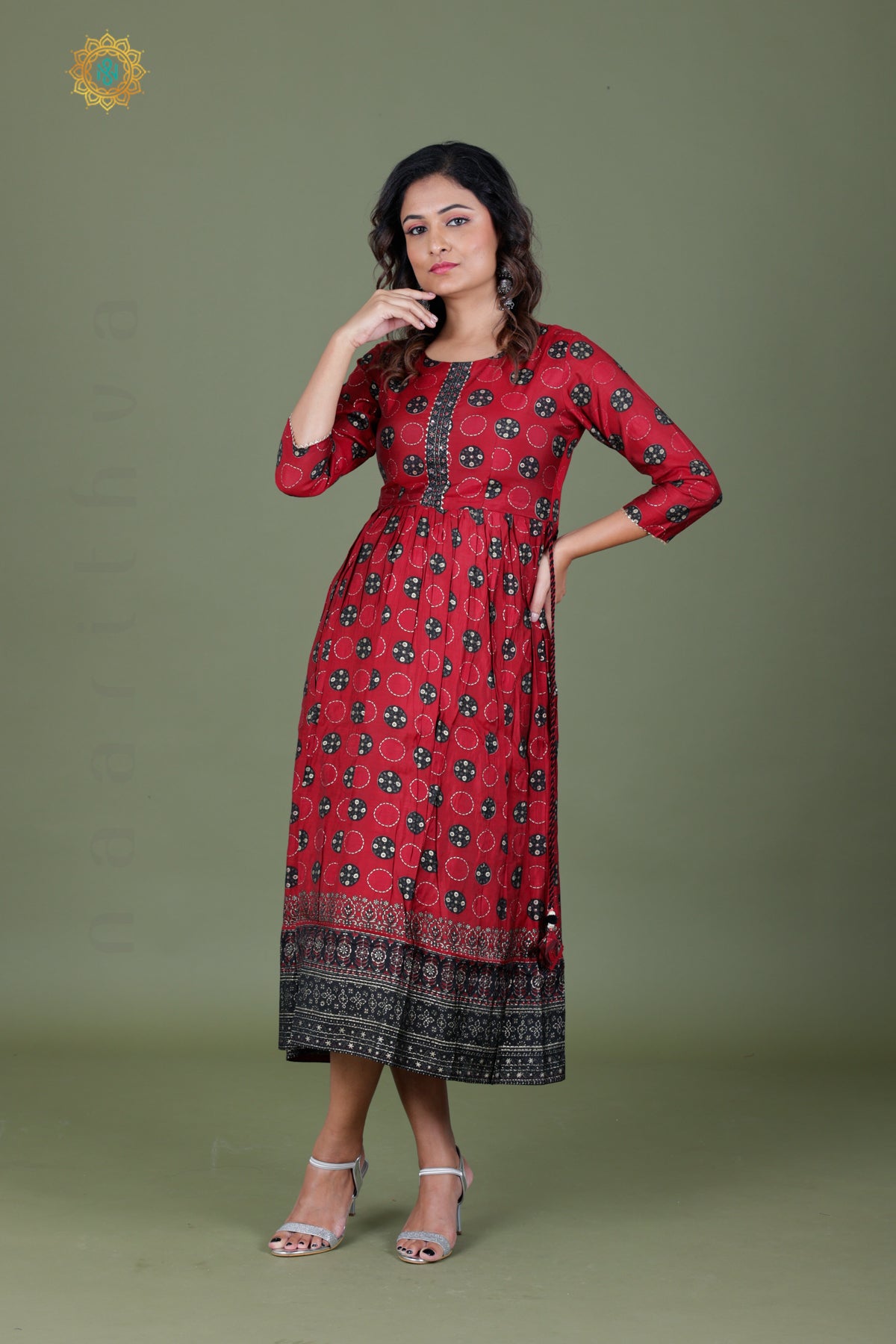 MAROON - CASUAL WEAR ONE PIECE KURTI