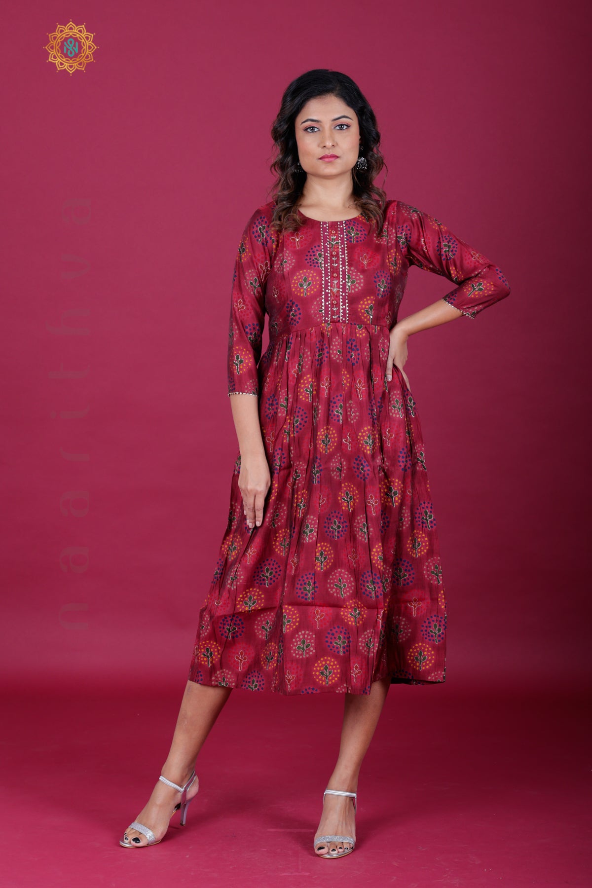 MAROON - CASUAL WEAR ONE PIECE KURTI