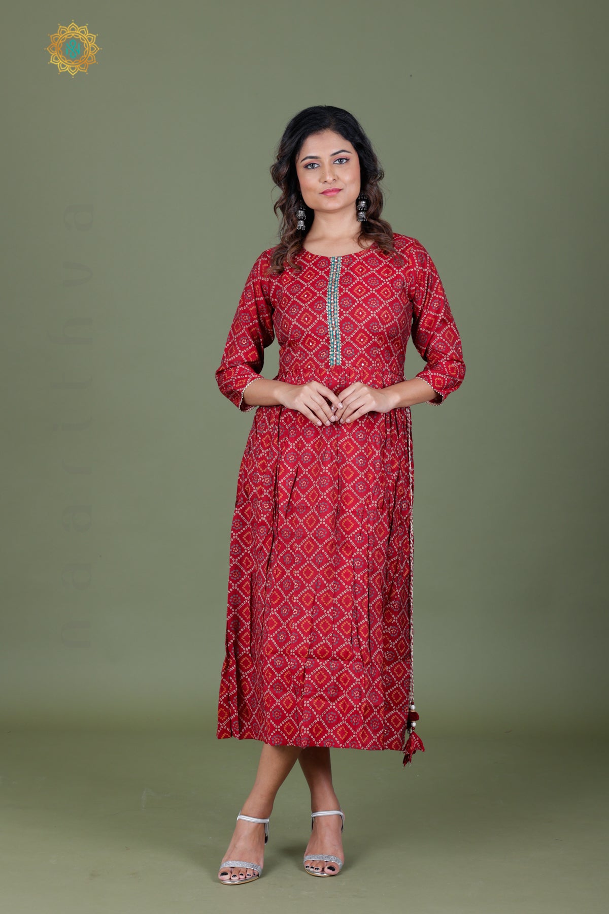 MAROON - CASUAL WEAR ONE PIECE KURTI