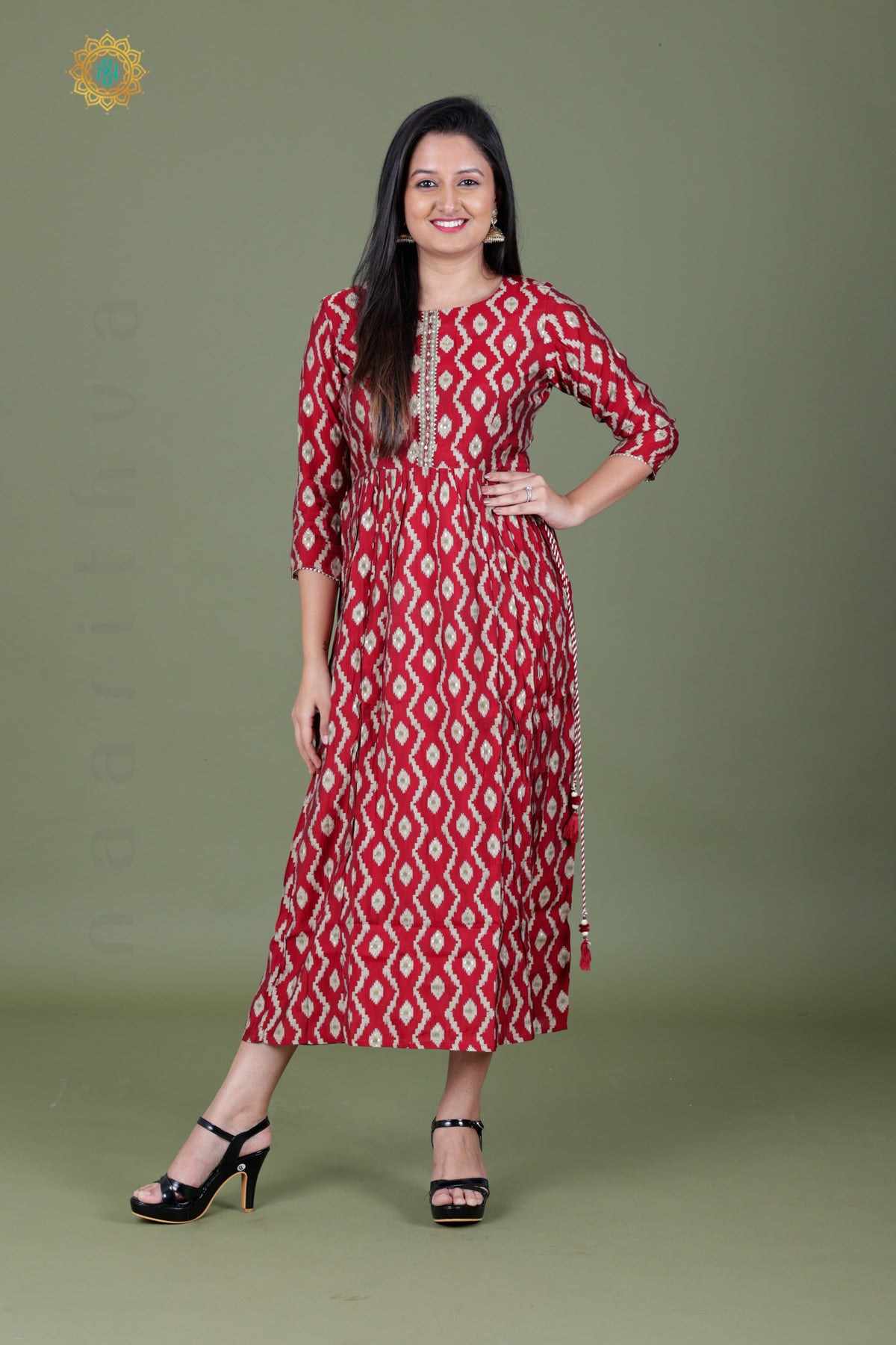 MAROON - CASUAL WEAR ONE PIECE KURTI
