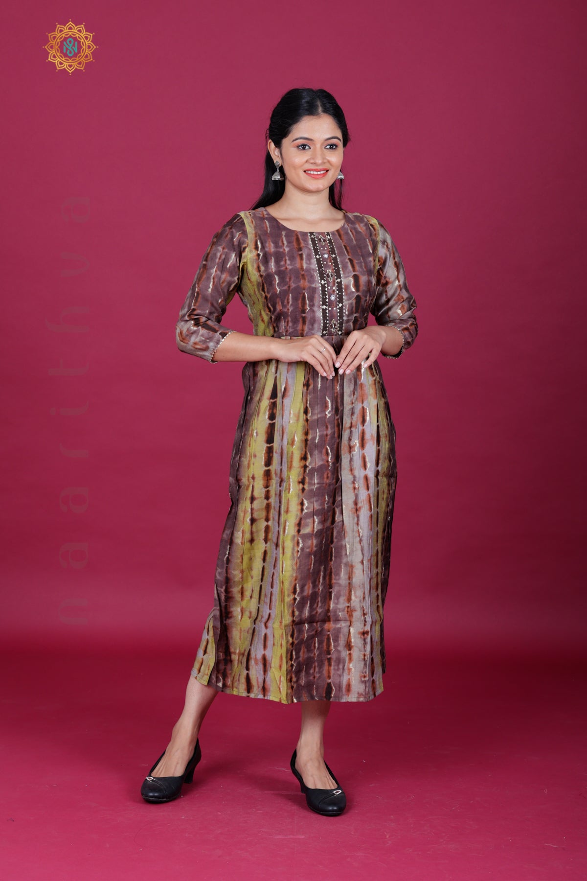 BROWN - CASUAL WEAR ONE PIECE KURTI