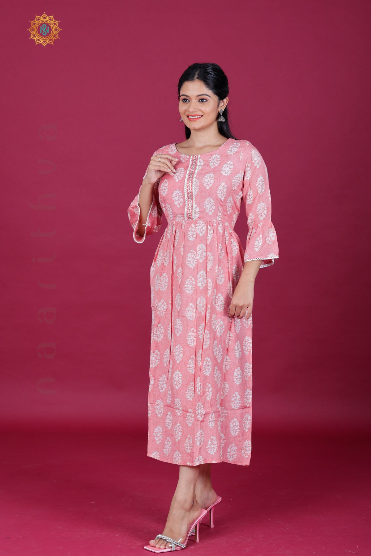 PALE PINK - CASUAL WEAR ONE PIECE KURTI
