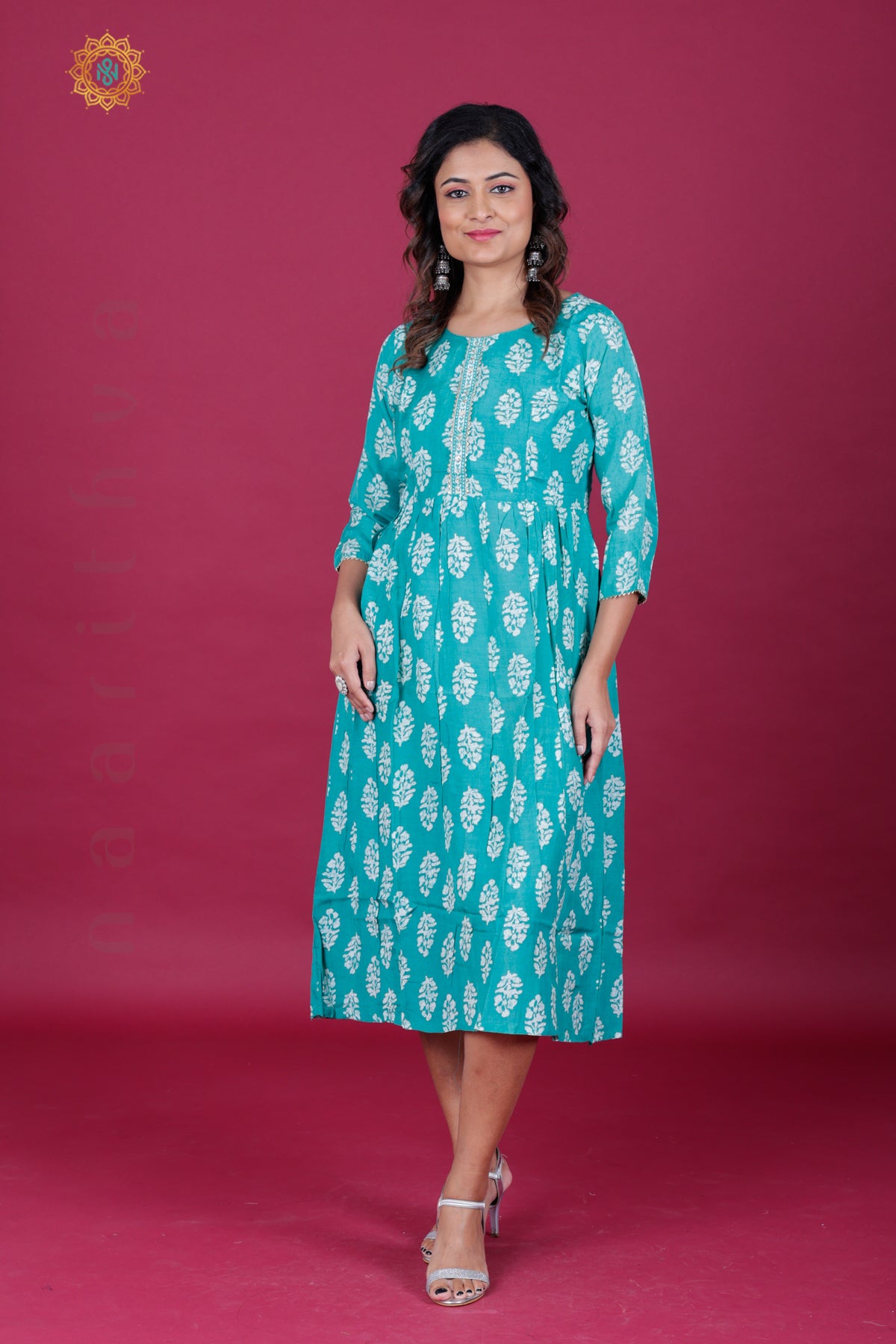 SEA GREEN - CASUAL WEAR ONE PIECE KURTI