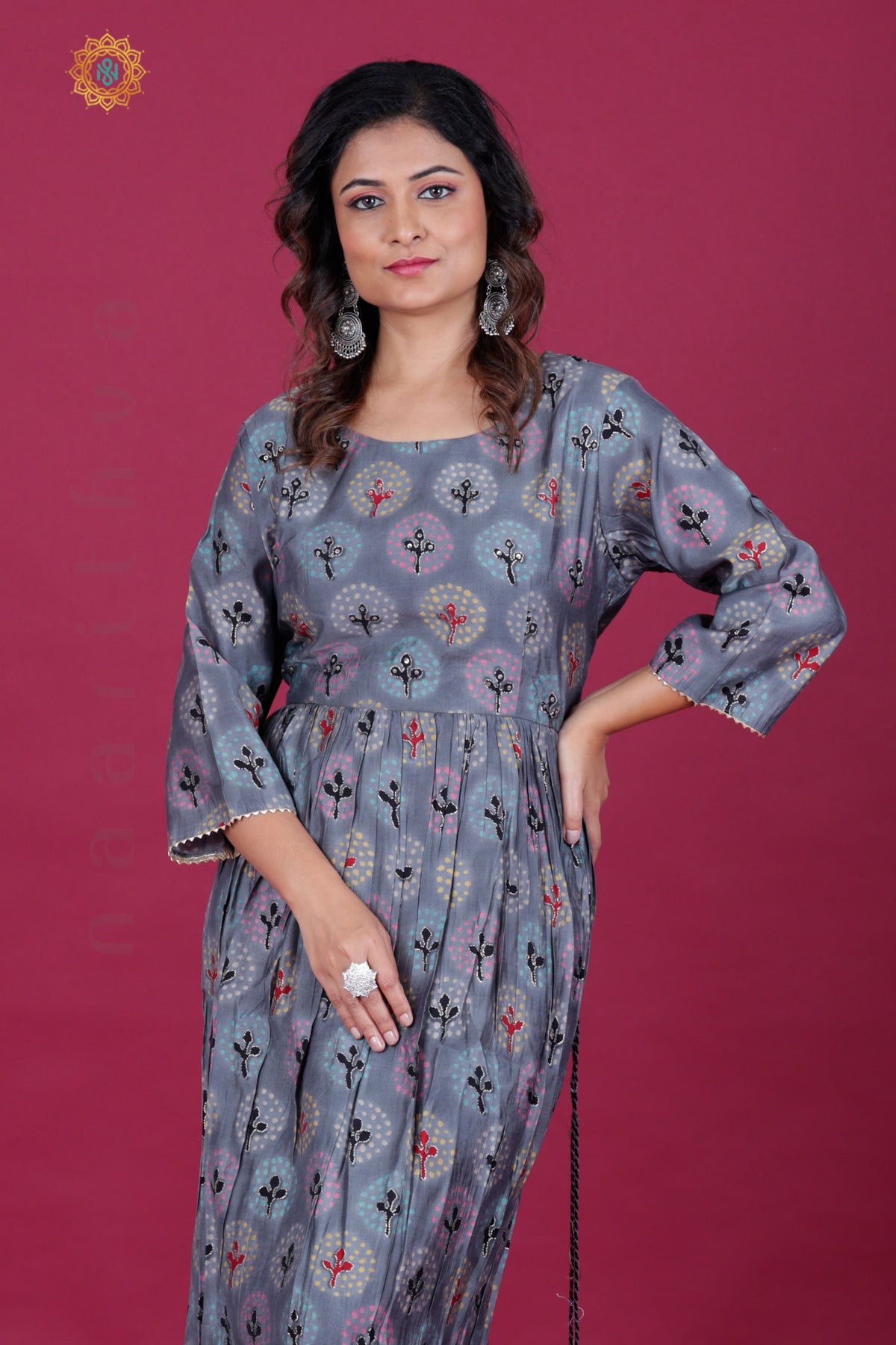 GREY - CASUAL WEAR ONE PIECE KURTI