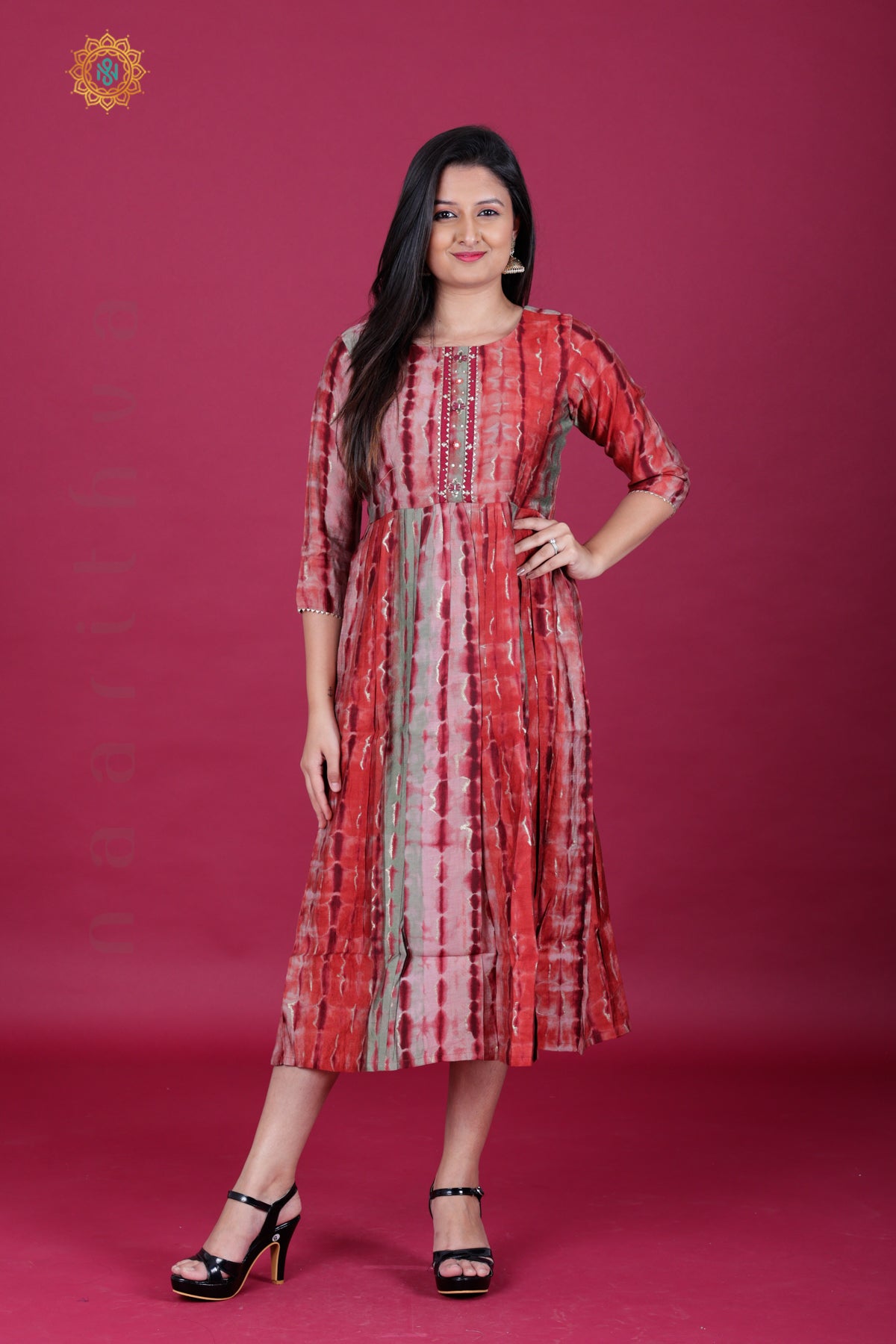 MAROON - CASUAL WEAR ONE PIECE KURTI