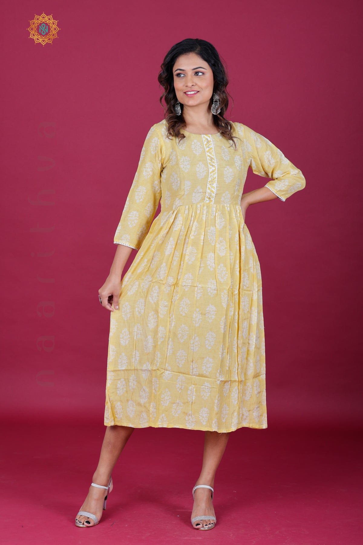YELLOW - CASUAL WEAR ONE PIECE KURTI