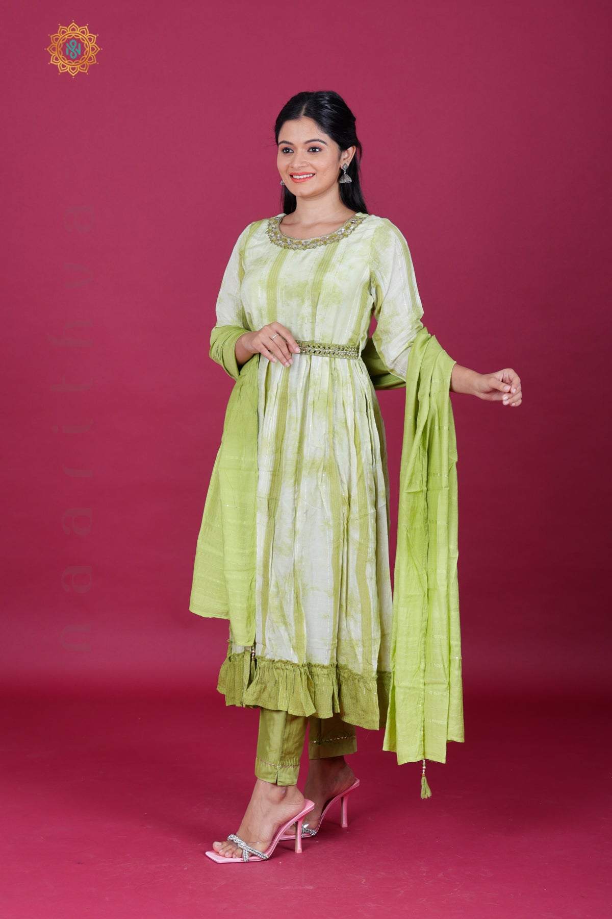 GREEN - PARTY WEAR SALWAR SUIT
