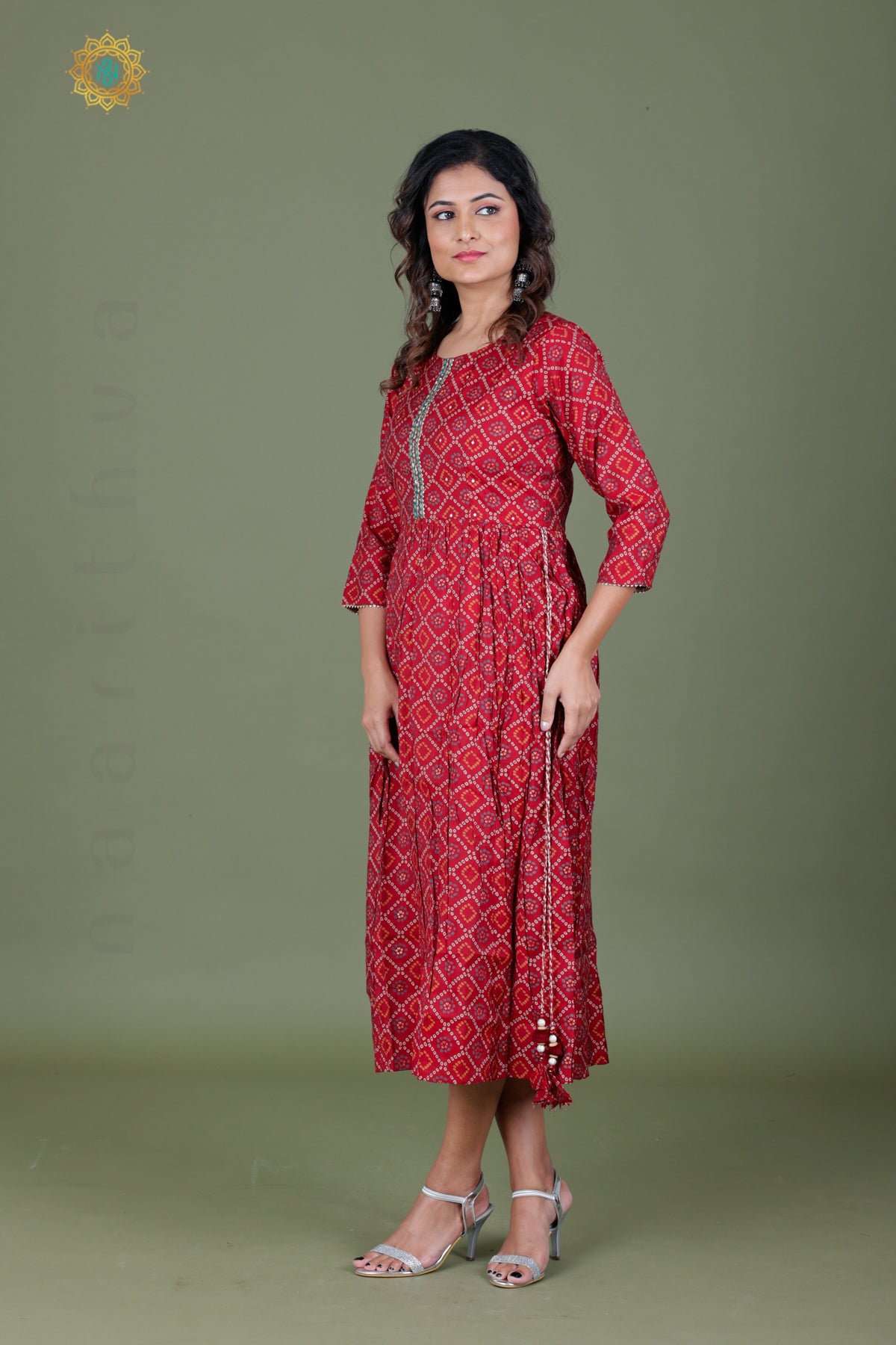 MAROON - CASUAL WEAR ONE PIECE KURTI