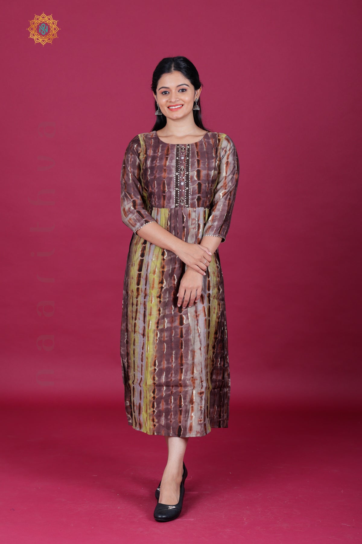 BROWN - CASUAL WEAR ONE PIECE KURTI
