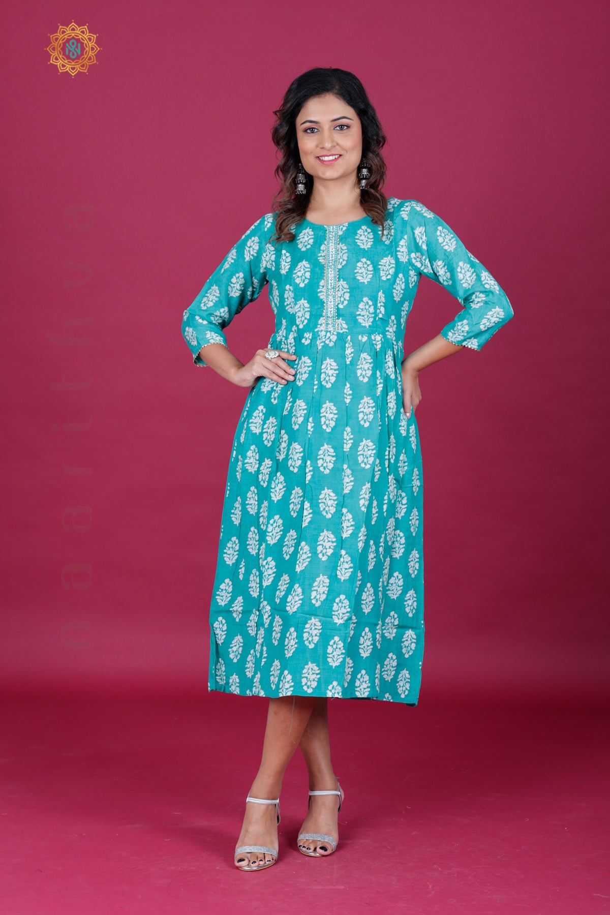 SEA GREEN - CASUAL WEAR ONE PIECE KURTI