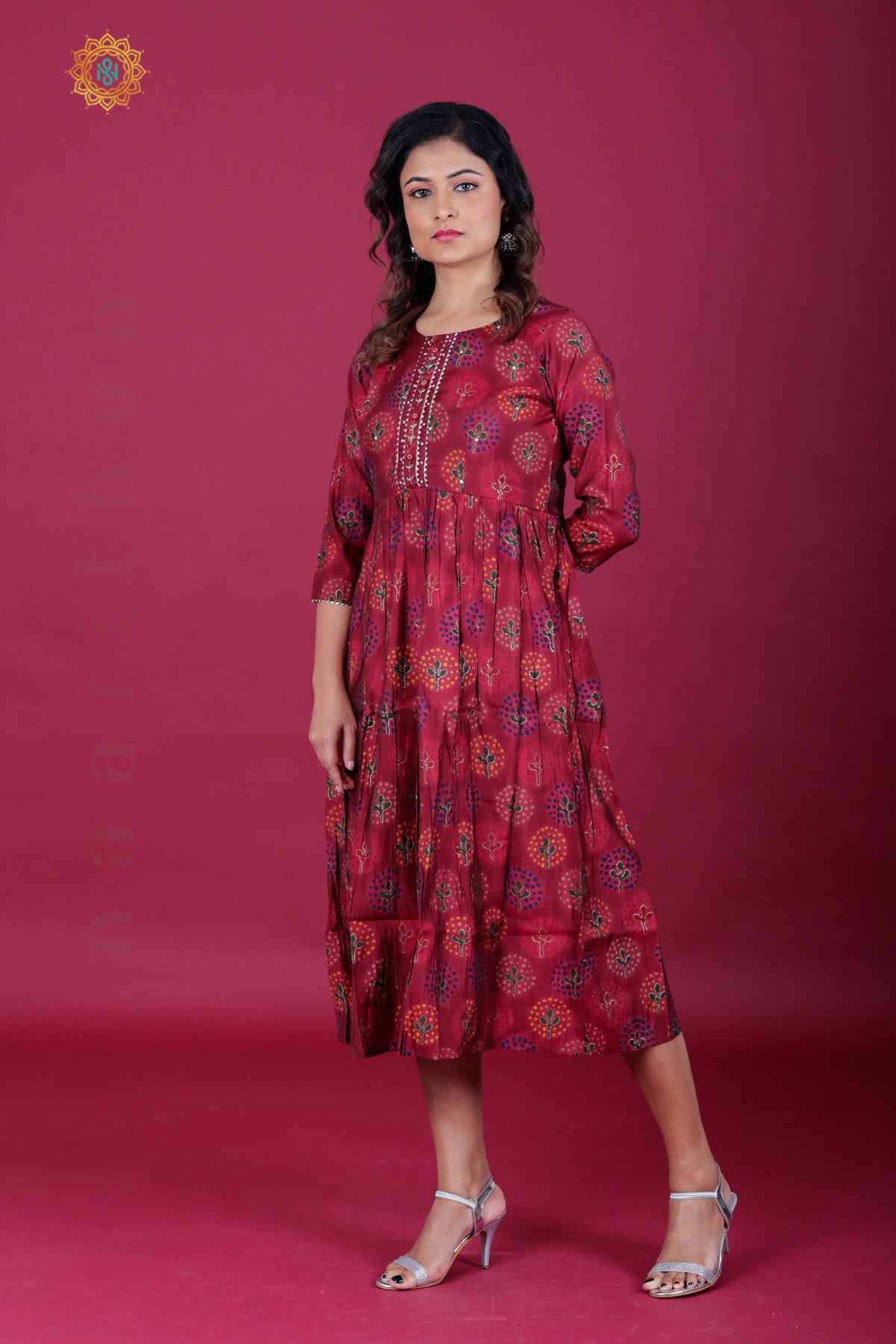 MAROON - CASUAL WEAR ONE PIECE KURTI