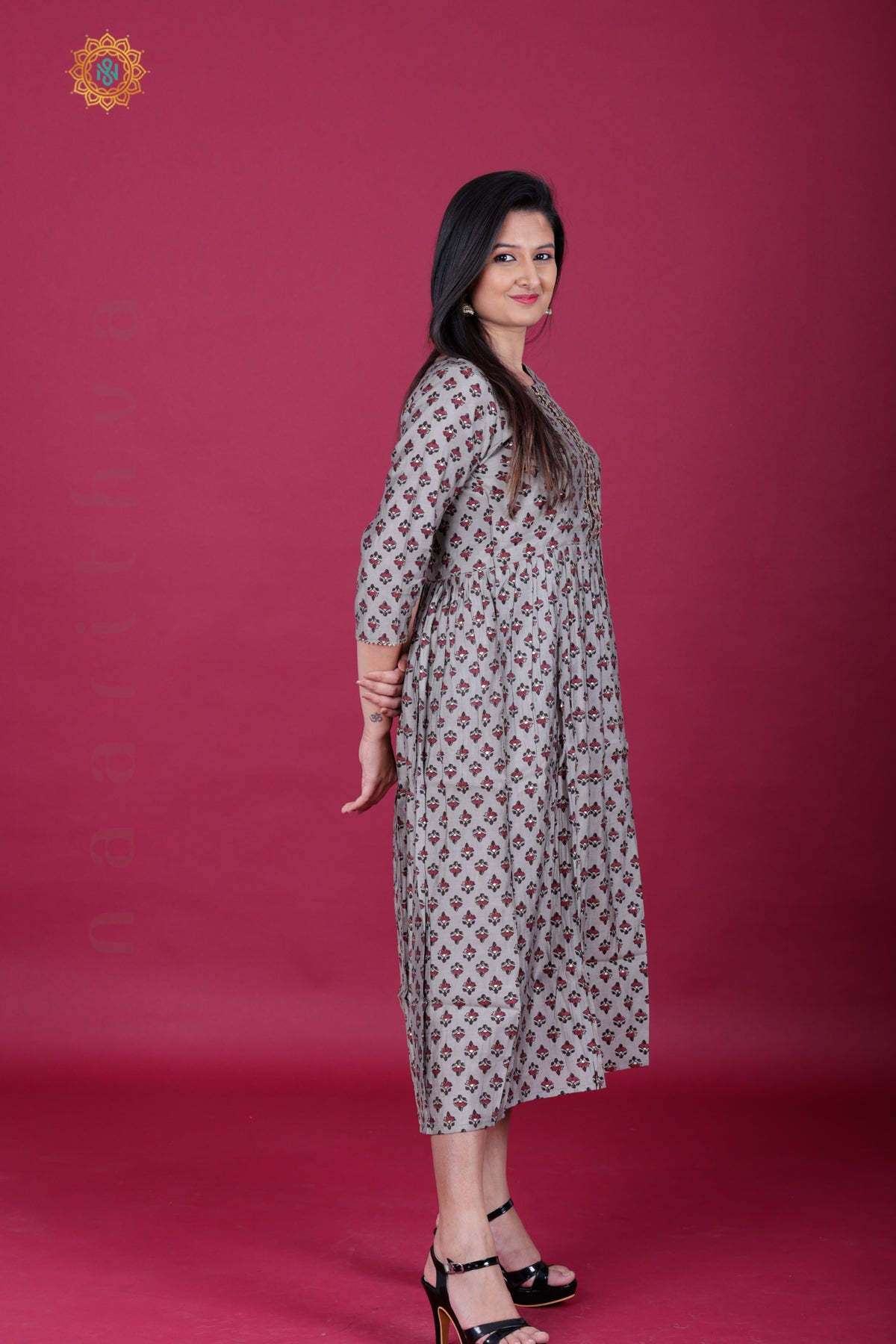 GREY - CASUAL WEAR ONE PIECE KURTI