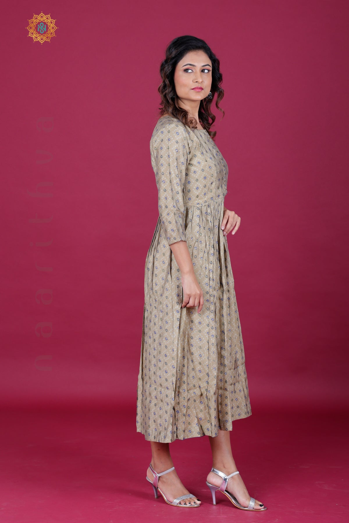 PALE BROWN - CASUAL WEAR ONE PIECE KURTI
