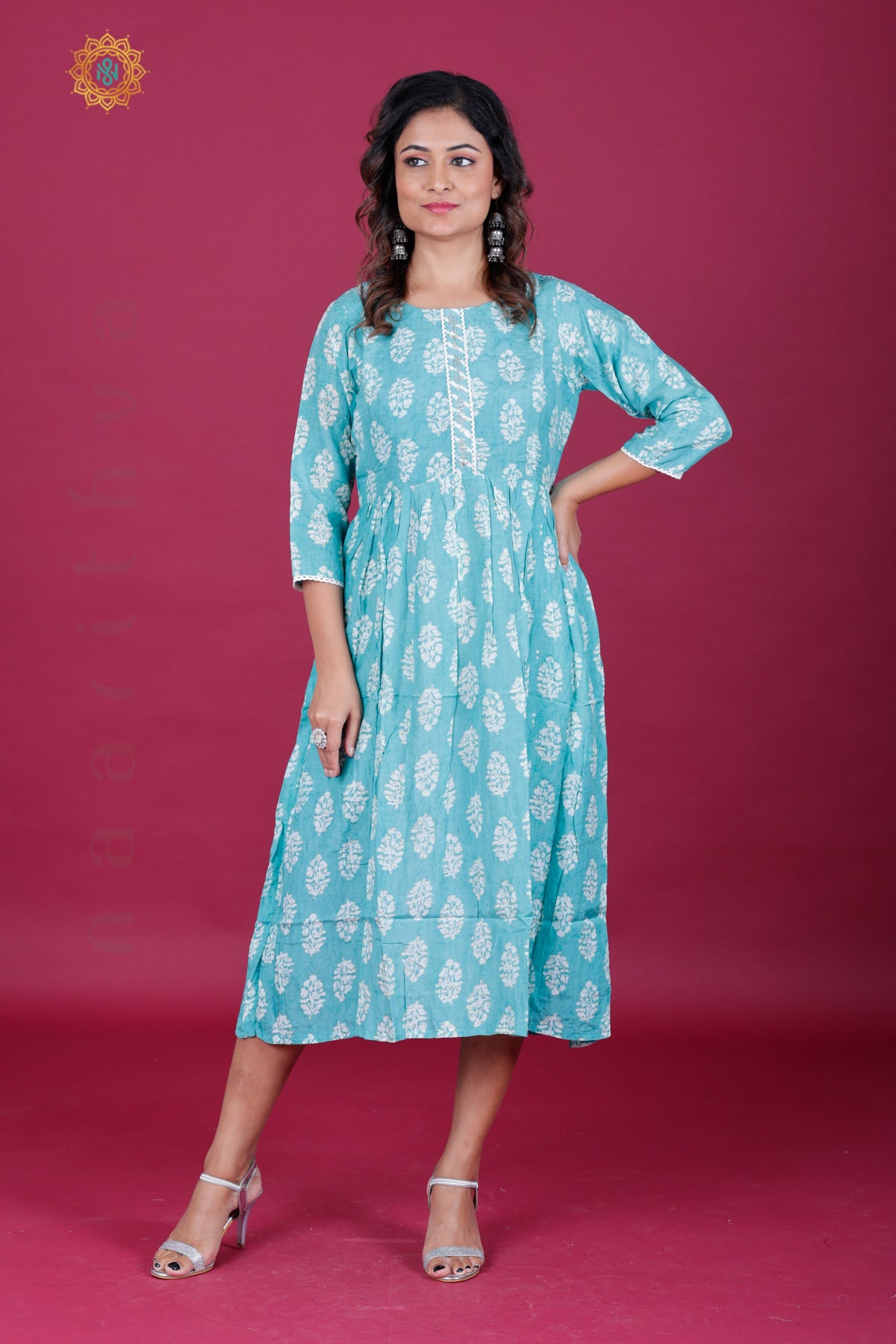 SEA GREEN - CASUAL WEAR ONE PIECE KURTI