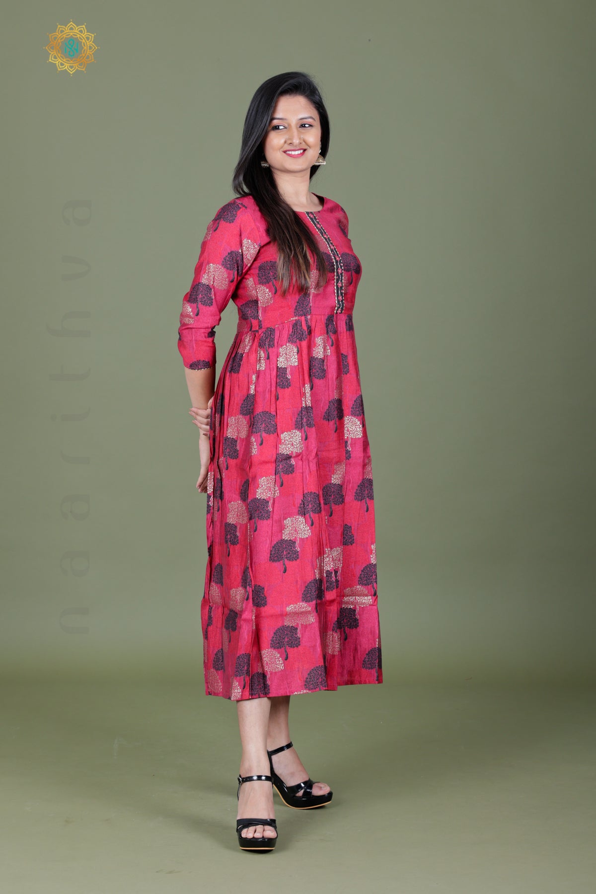 DARK PINK - CASUAL WEAR ONE PIECE KURTI