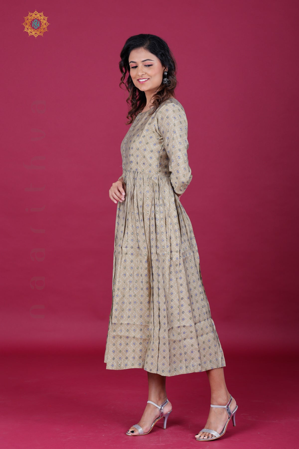 PALE BROWN - CASUAL WEAR ONE PIECE KURTI