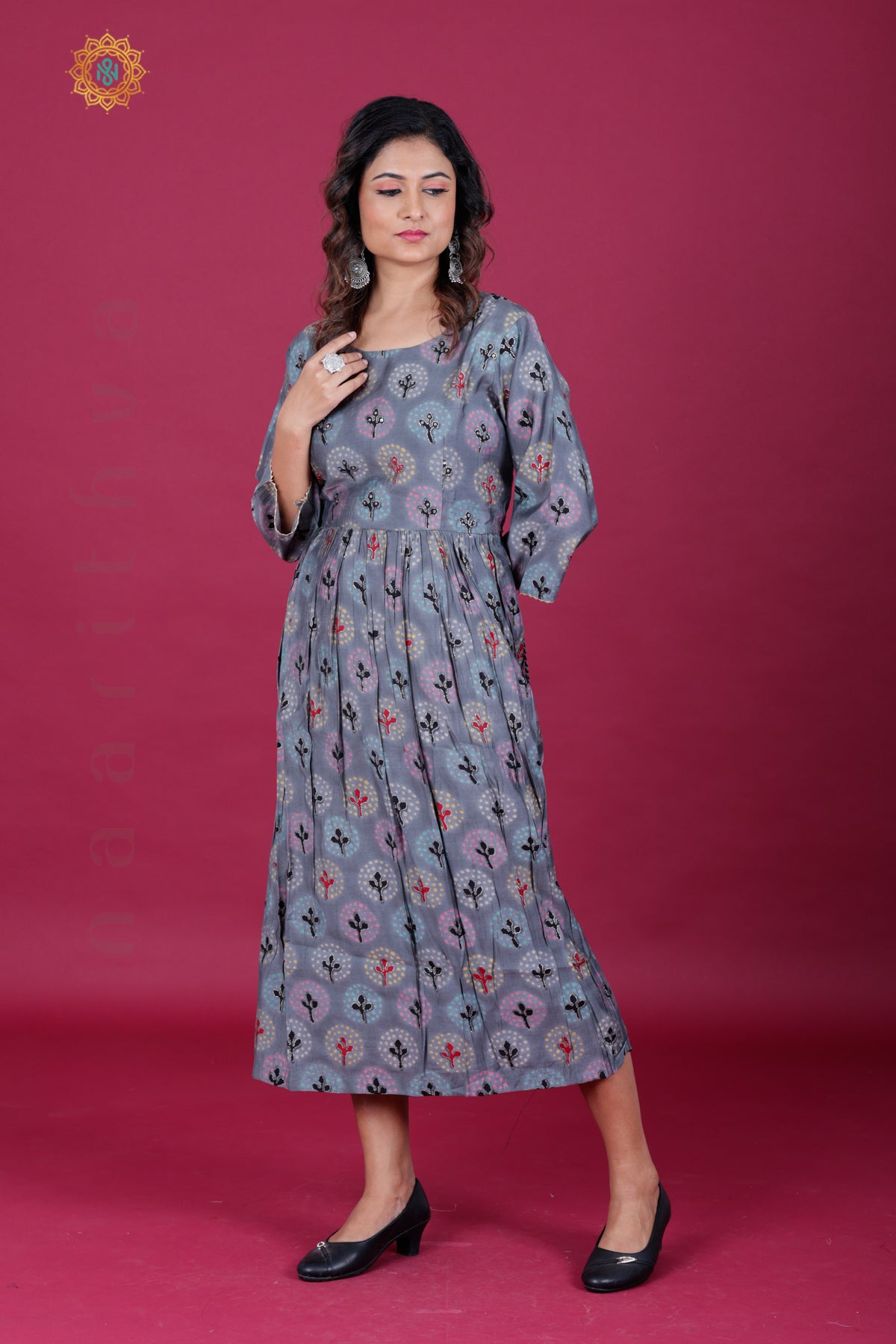 GREY - CASUAL WEAR ONE PIECE KURTI
