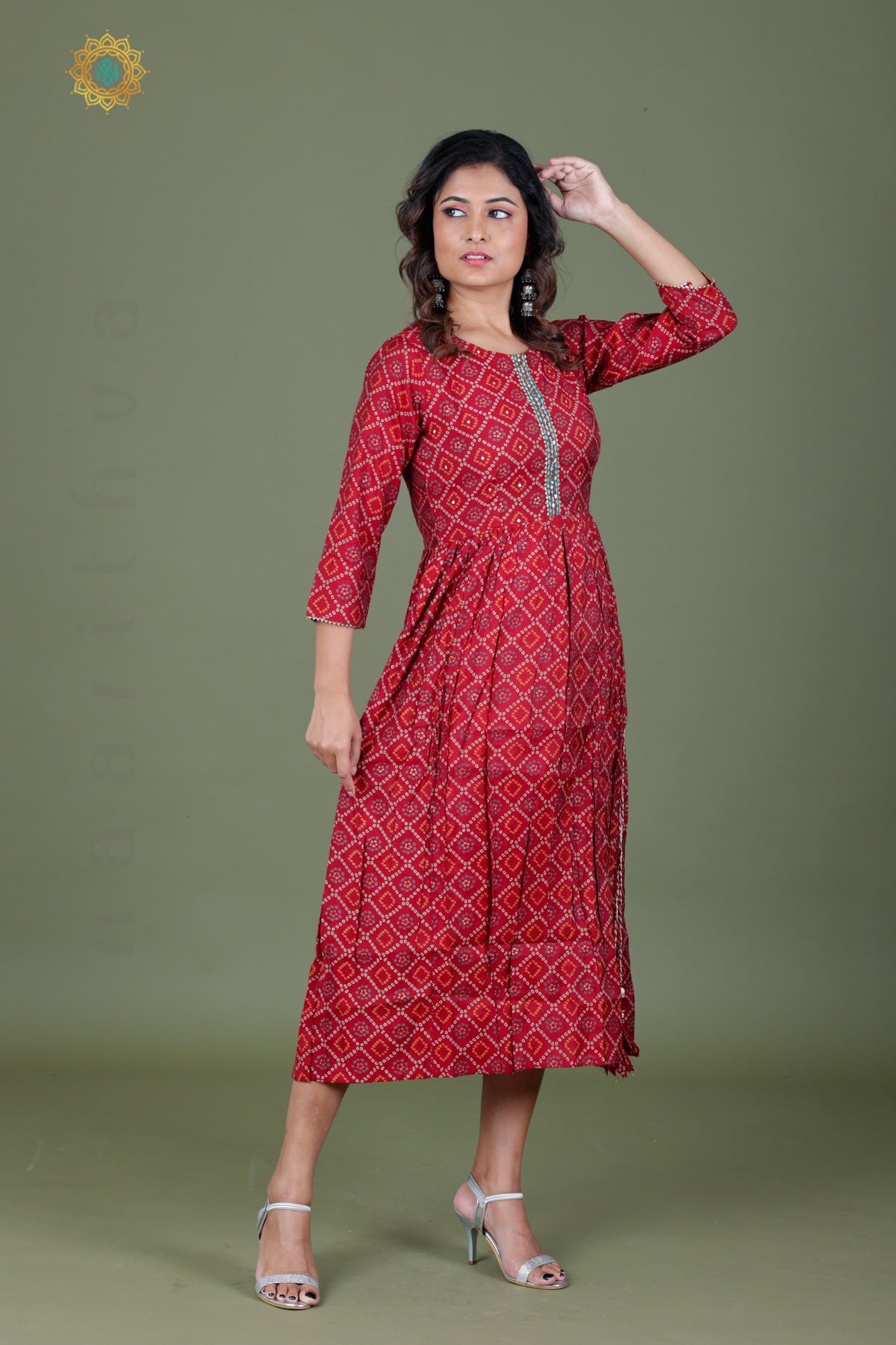 MAROON - CASUAL WEAR ONE PIECE KURTI