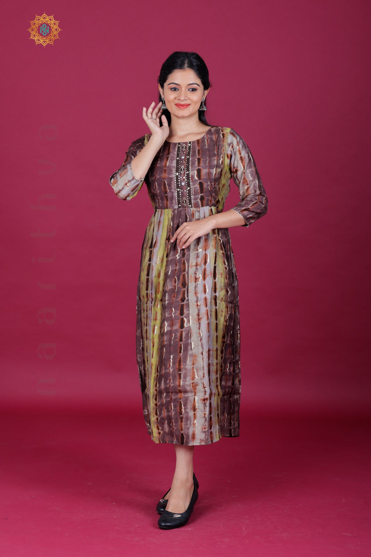 BROWN - CASUAL WEAR ONE PIECE KURTI
