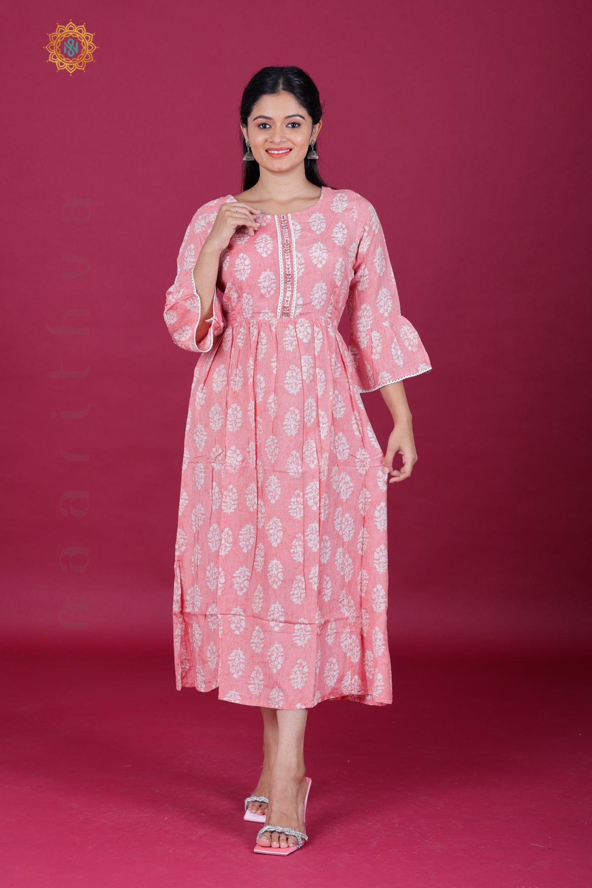 PALE PINK - CASUAL WEAR ONE PIECE KURTI