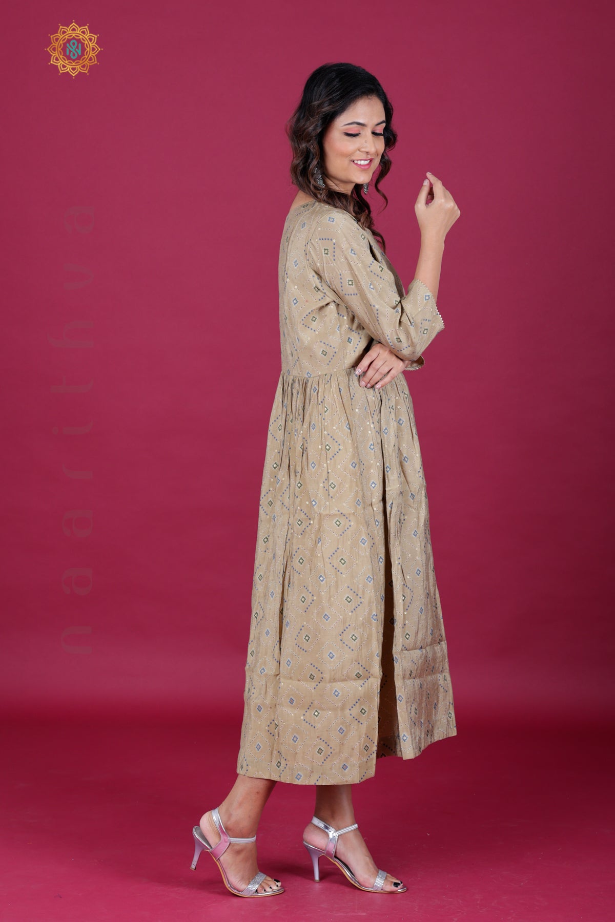 PALE BROWN - CASUAL WEAR ONE PIECE KURTI