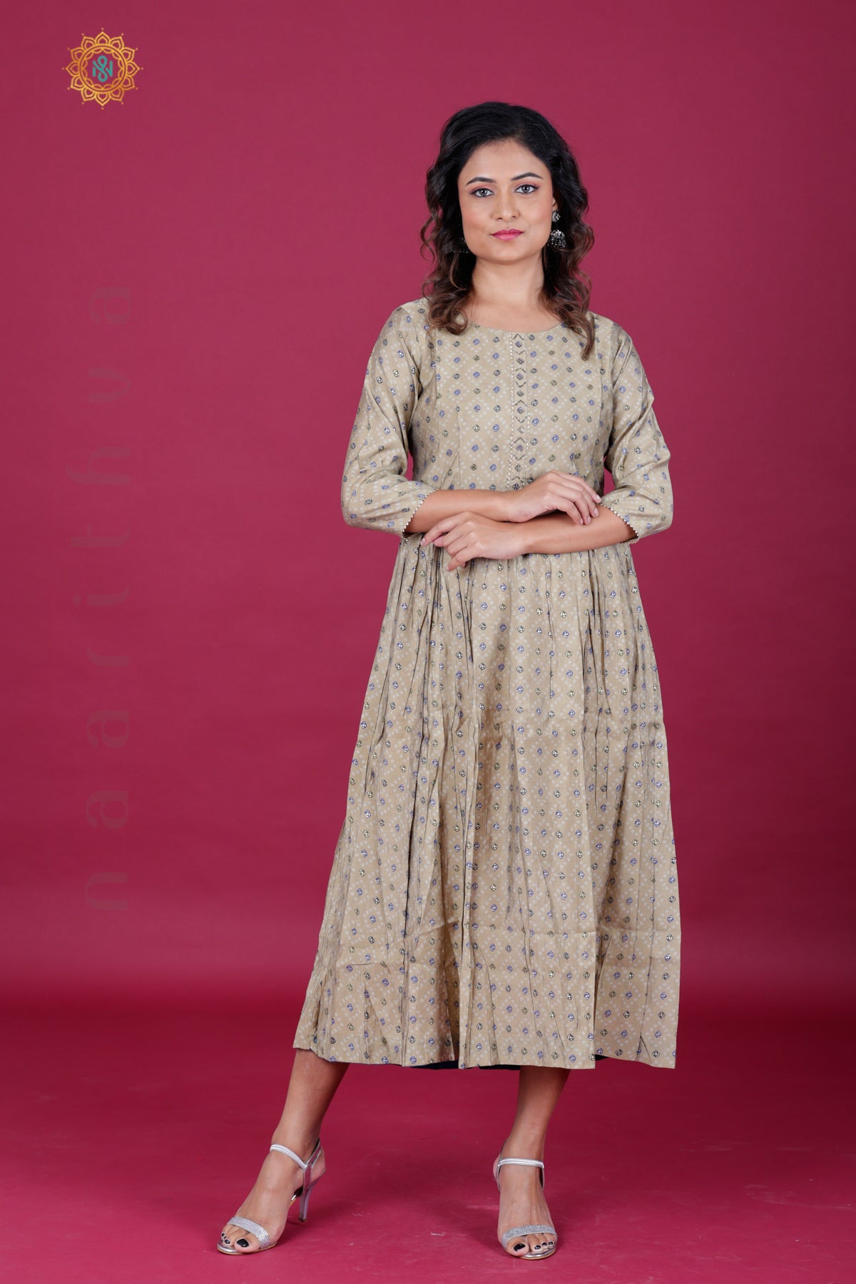 PALE BROWN - CASUAL WEAR ONE PIECE KURTI