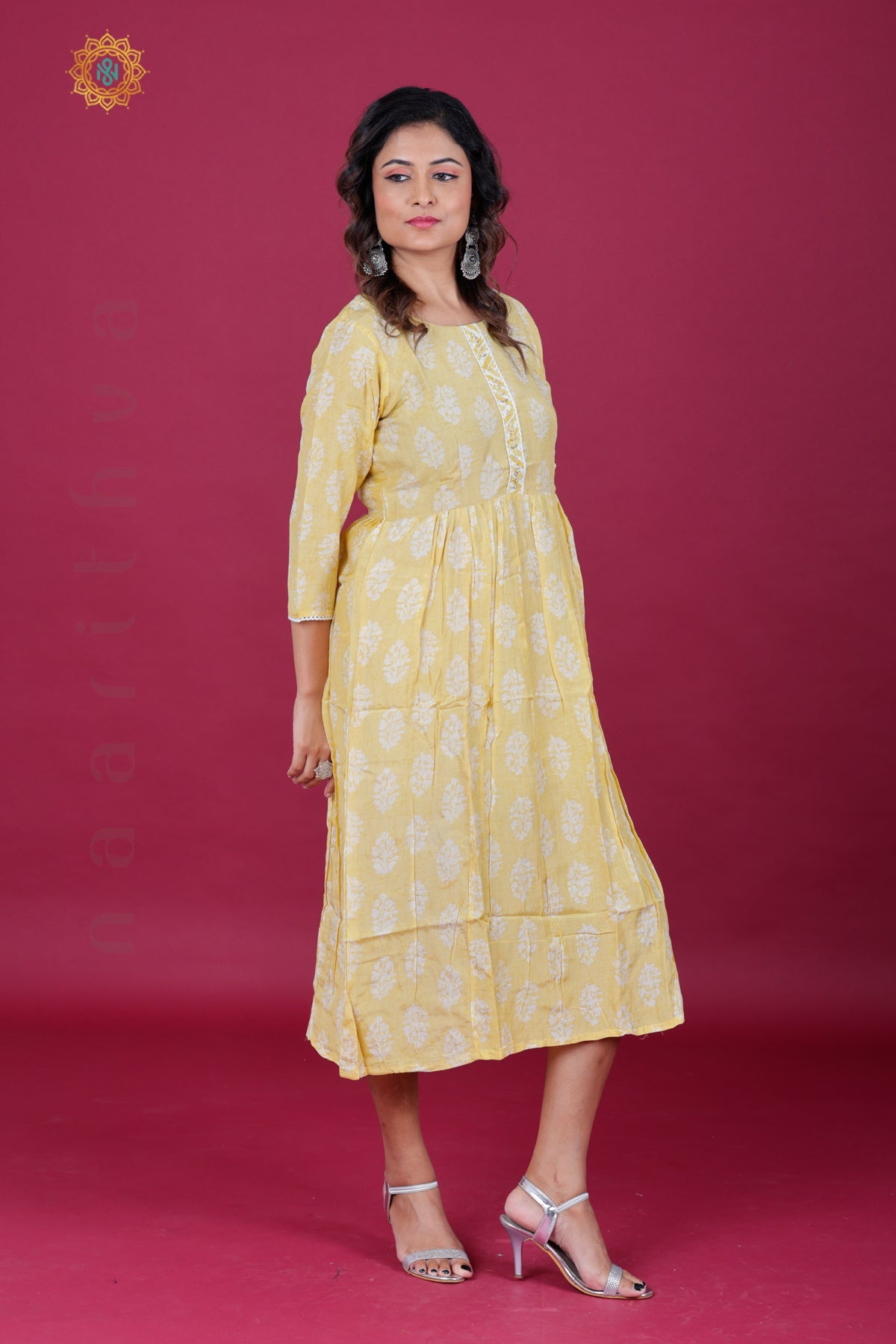 YELLOW - CASUAL WEAR ONE PIECE KURTI