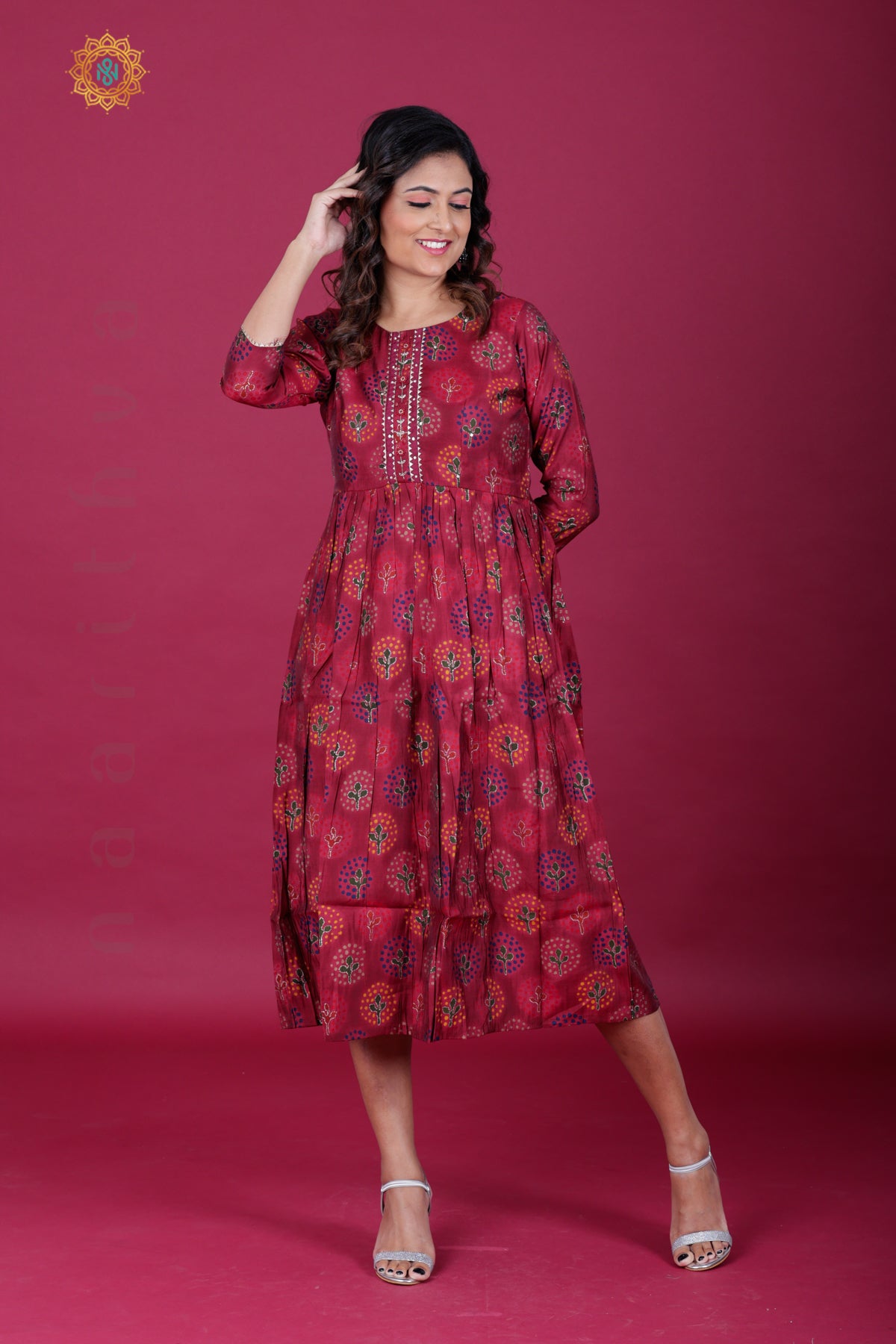 MAROON - CASUAL WEAR ONE PIECE KURTI