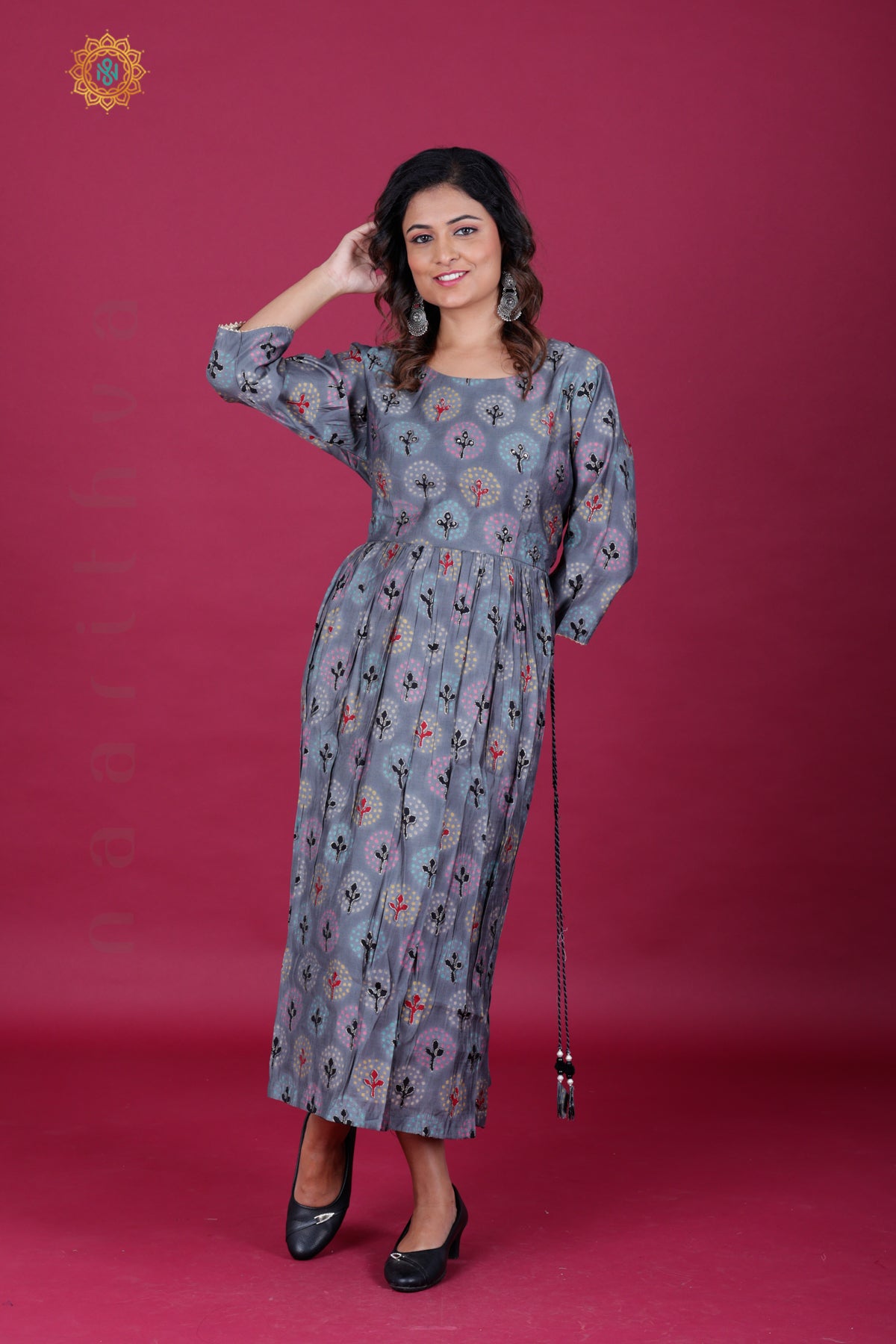 GREY - CASUAL WEAR ONE PIECE KURTI