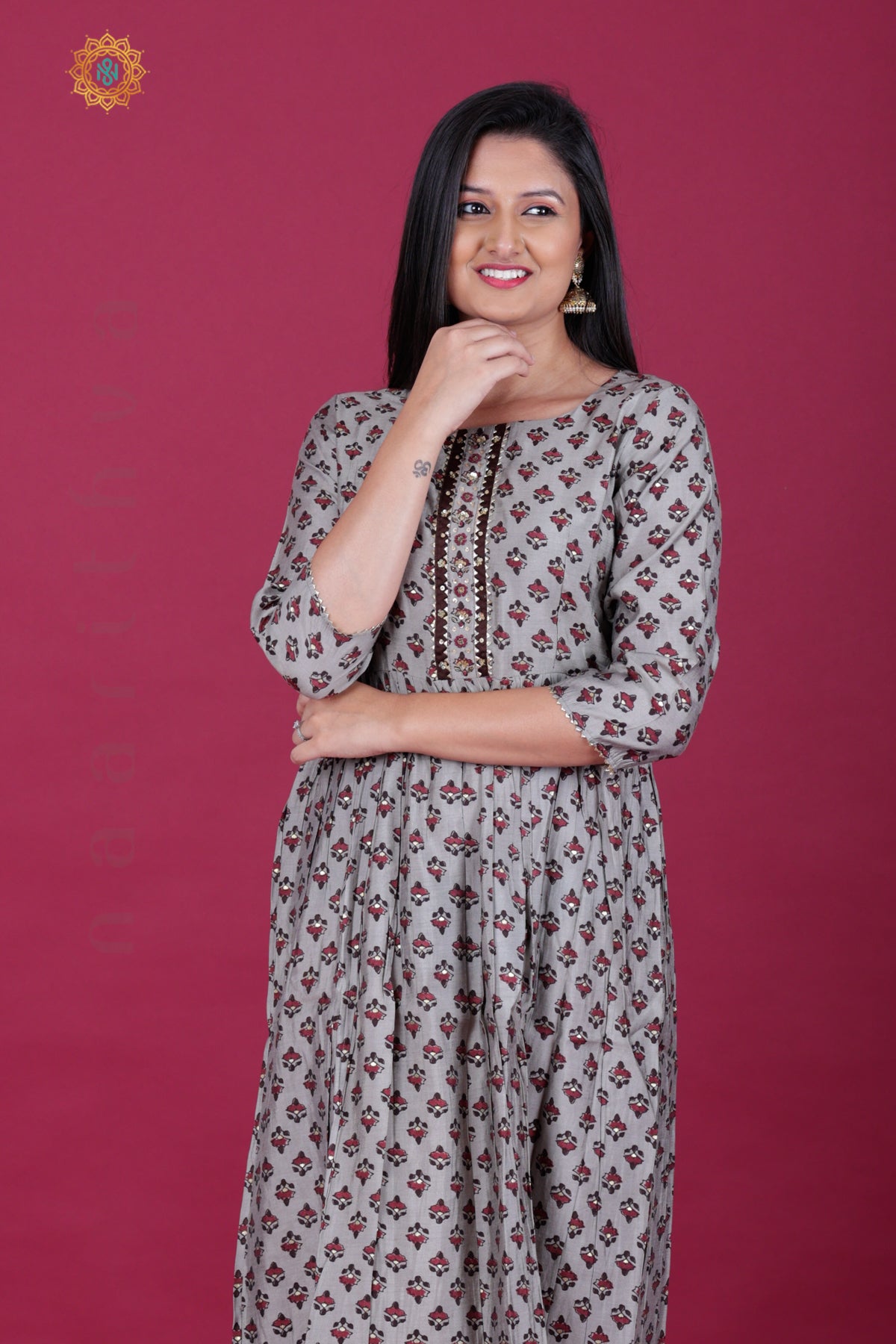 GREY - CASUAL WEAR ONE PIECE KURTI
