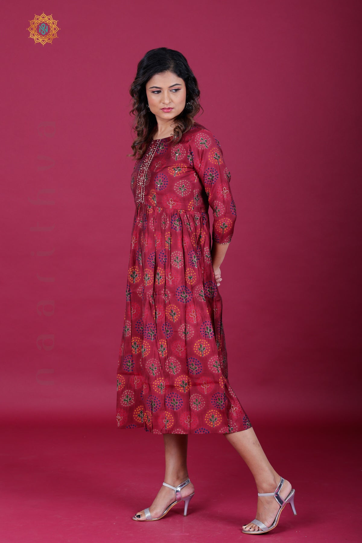 MAROON - CASUAL WEAR ONE PIECE KURTI