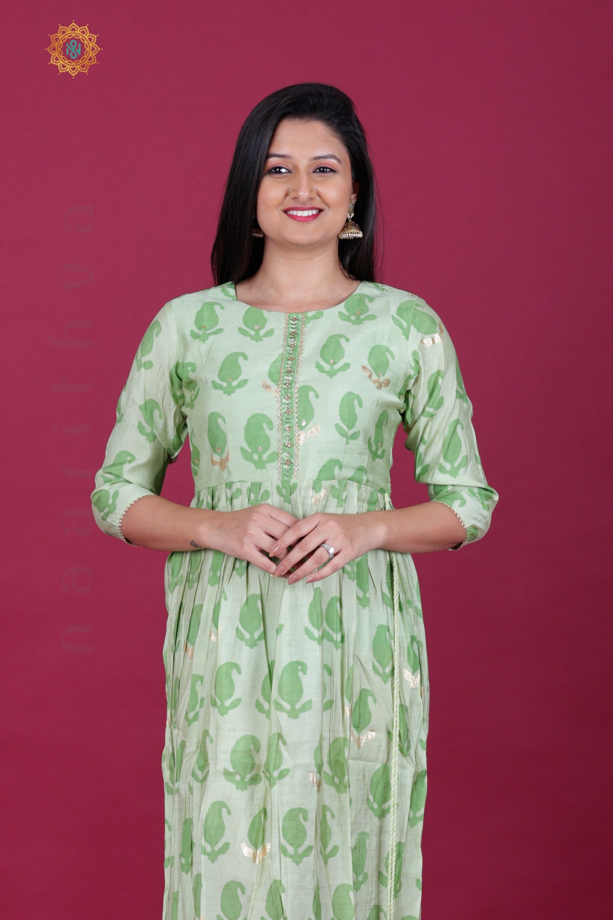 PISTA GREEN - CASUAL WEAR ONE PIECE KURTI