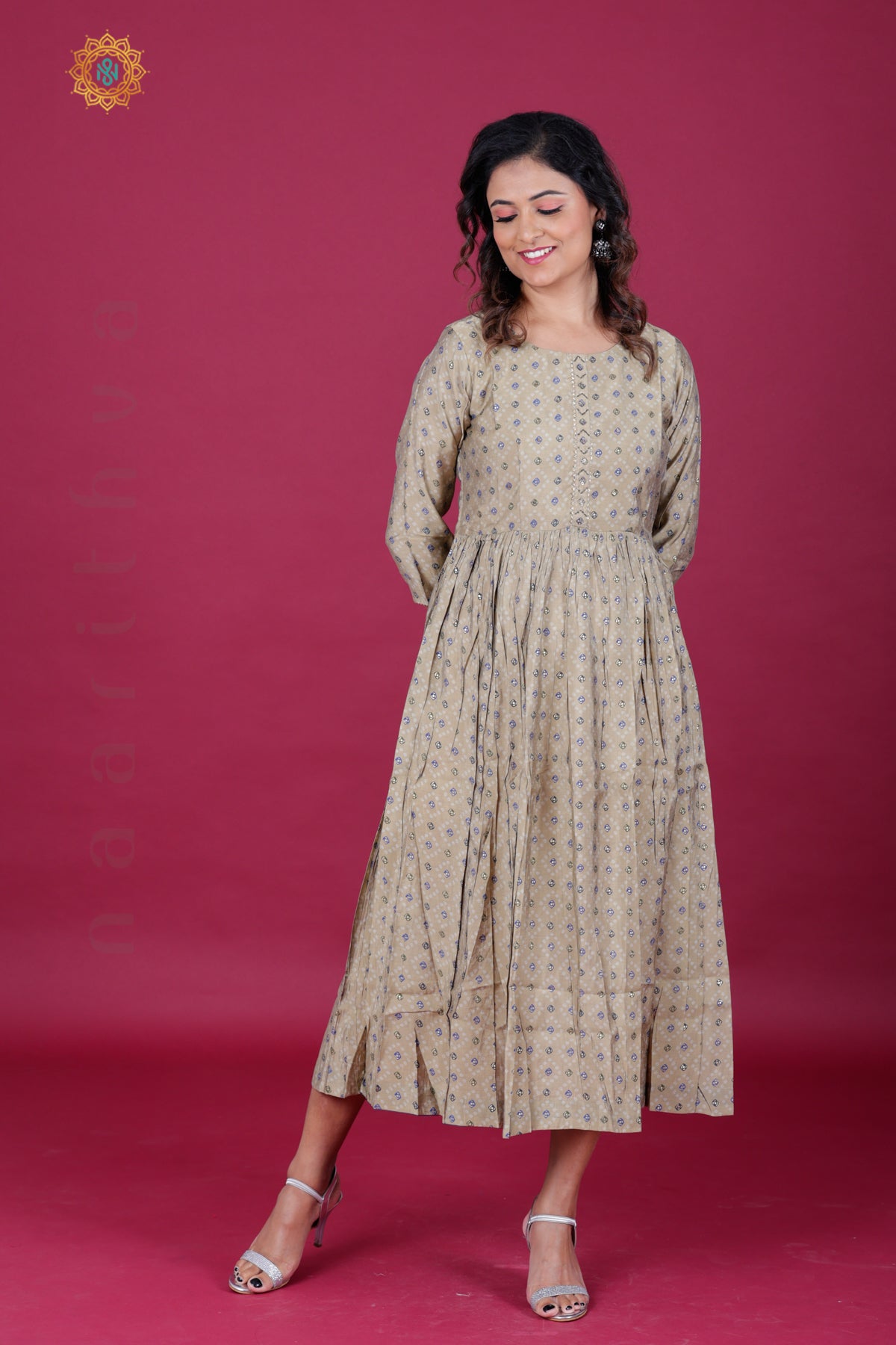 PALE BROWN - CASUAL WEAR ONE PIECE KURTI