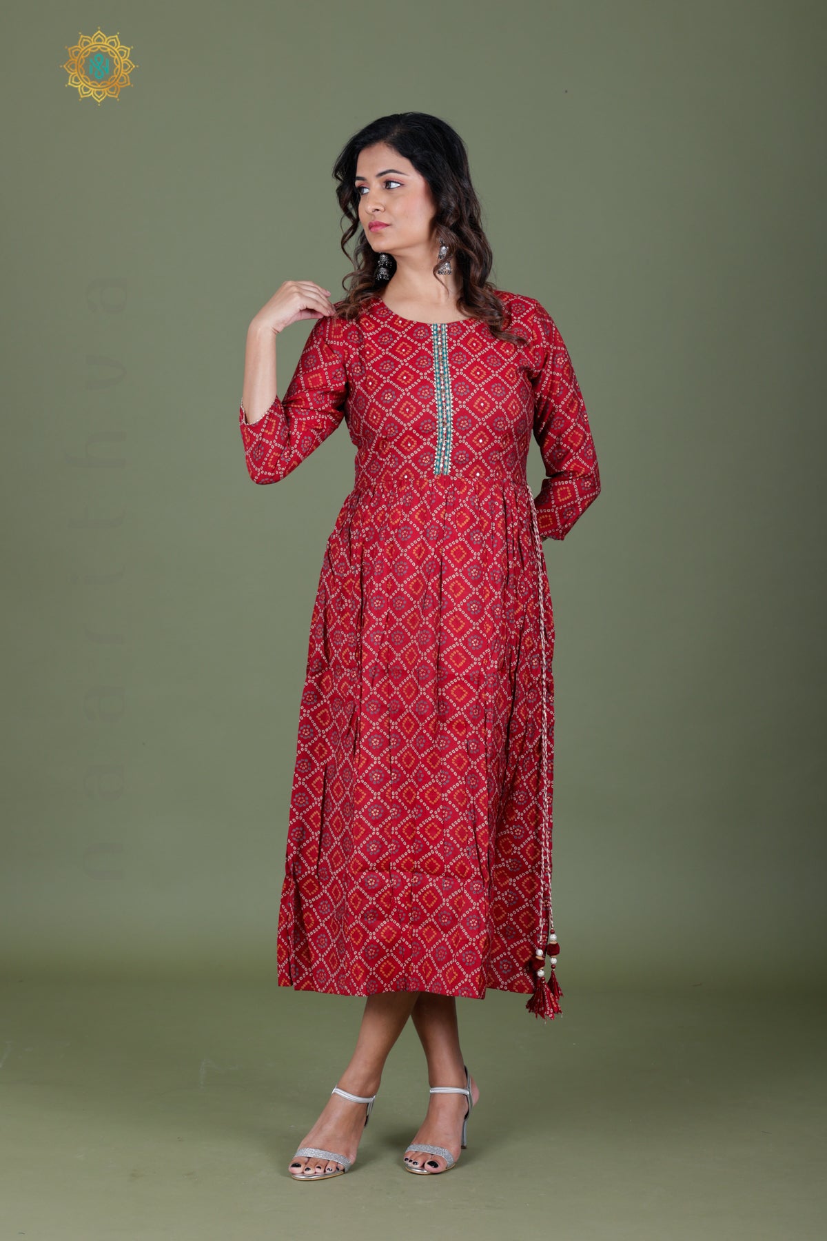 MAROON - CASUAL WEAR ONE PIECE KURTI