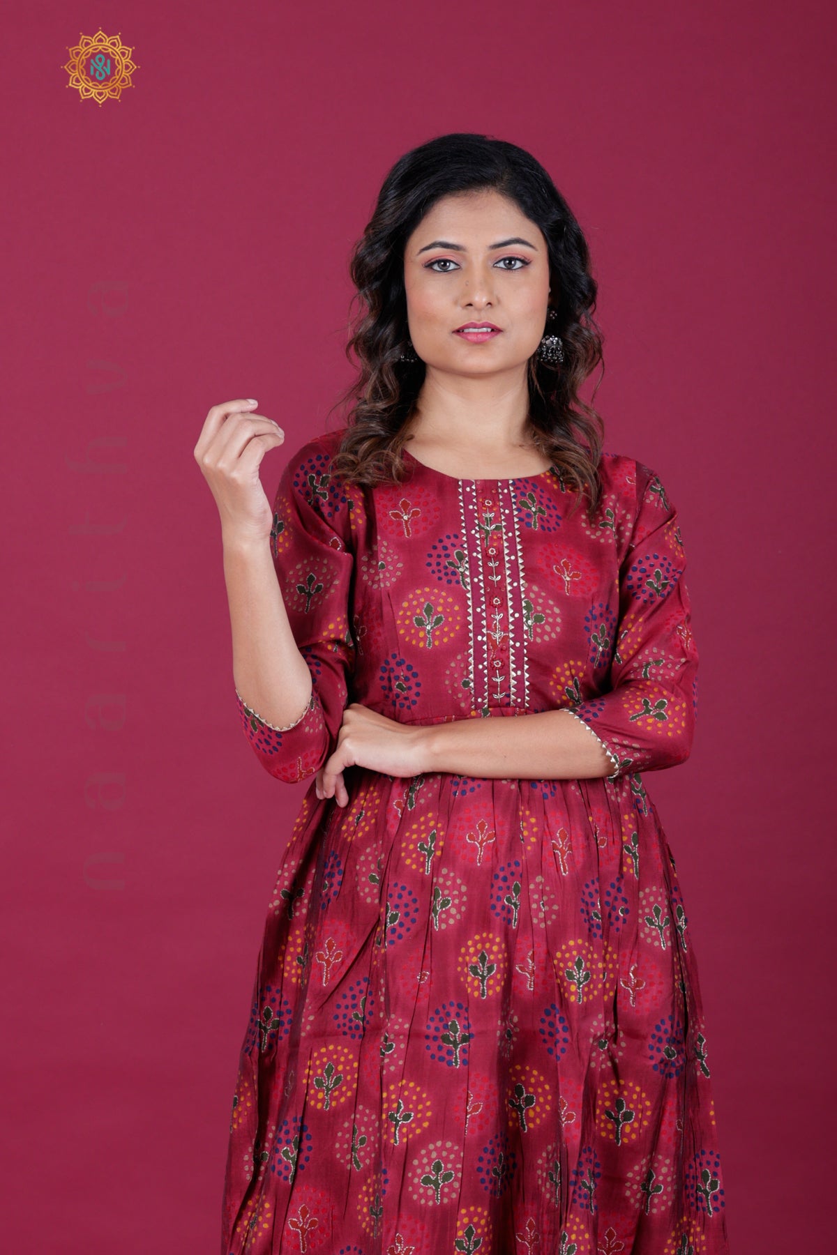 MAROON - CASUAL WEAR ONE PIECE KURTI