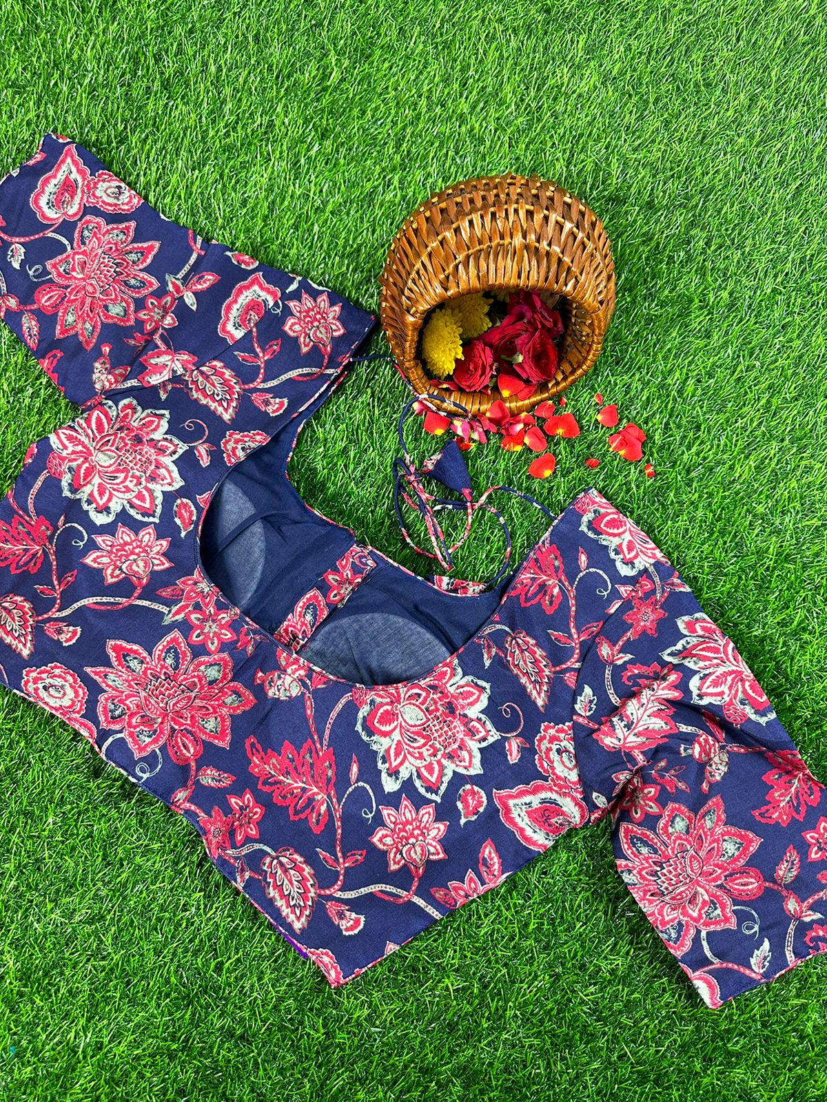 BLUE - READYMADE DOLA SILK