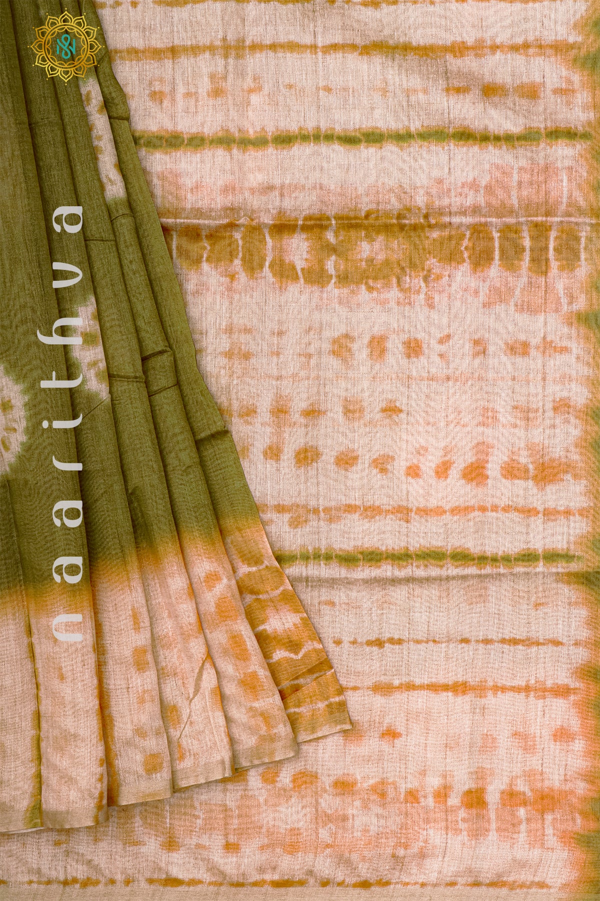 GREEN - SEMI TUSSAR SILK