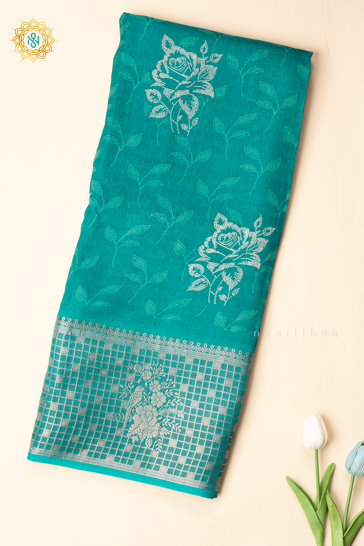 CYAN GREEN - SEMI GEORGETTE