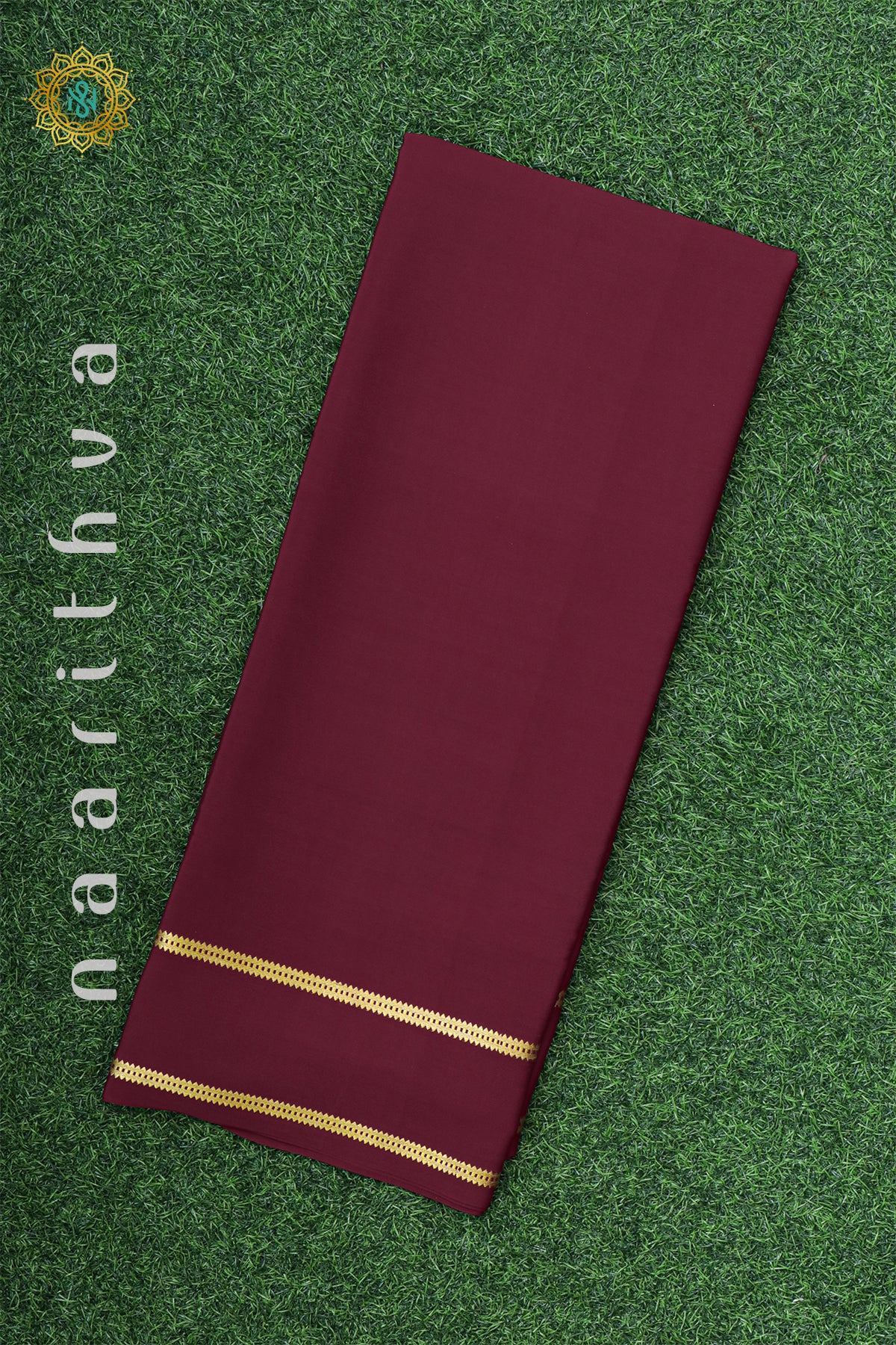 MAROON - PURE MYSORE CREPE SILK