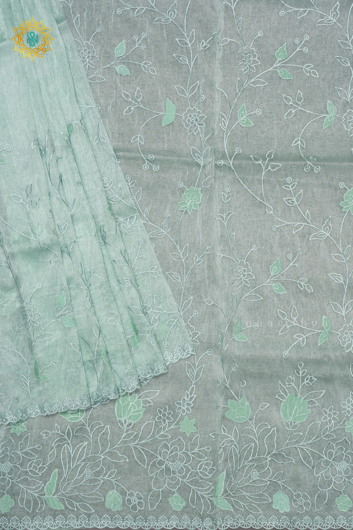 AQUA GREEN - TISSUE ORGANZA