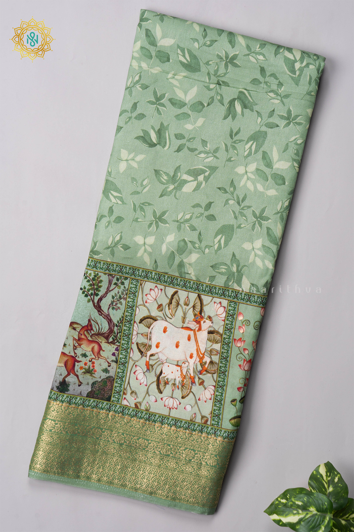 PISTA GREEN - SEMI CREPE SILK