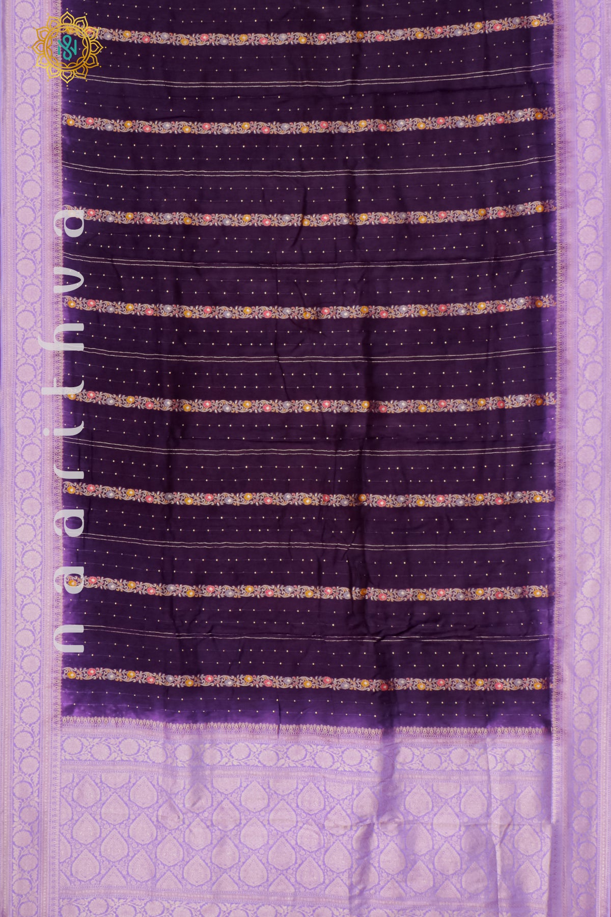 PURPLE WITH LAVENDER - DOLA SILK